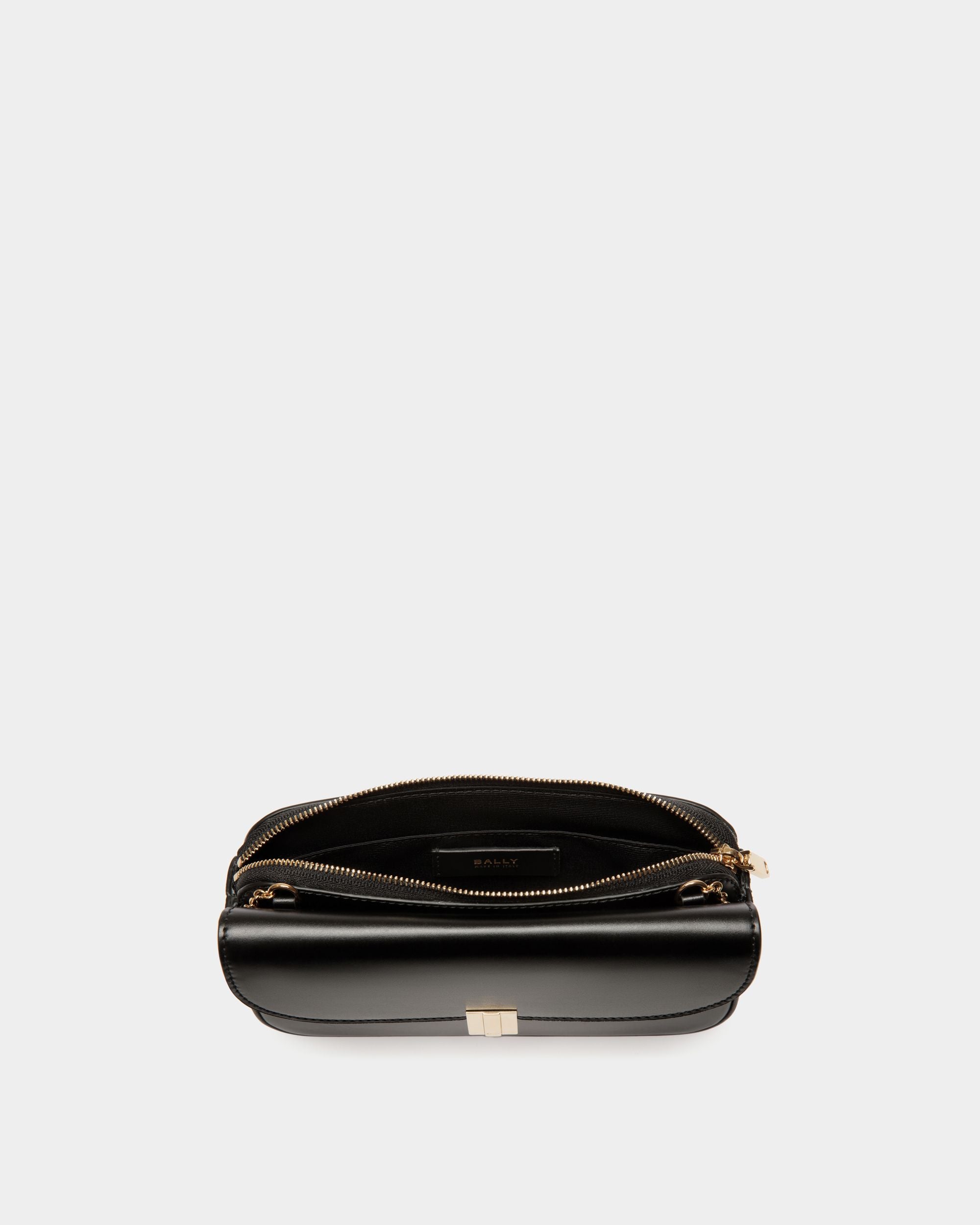 Ollam Phone Wallet in Black Leather - Women's - Bally - 03