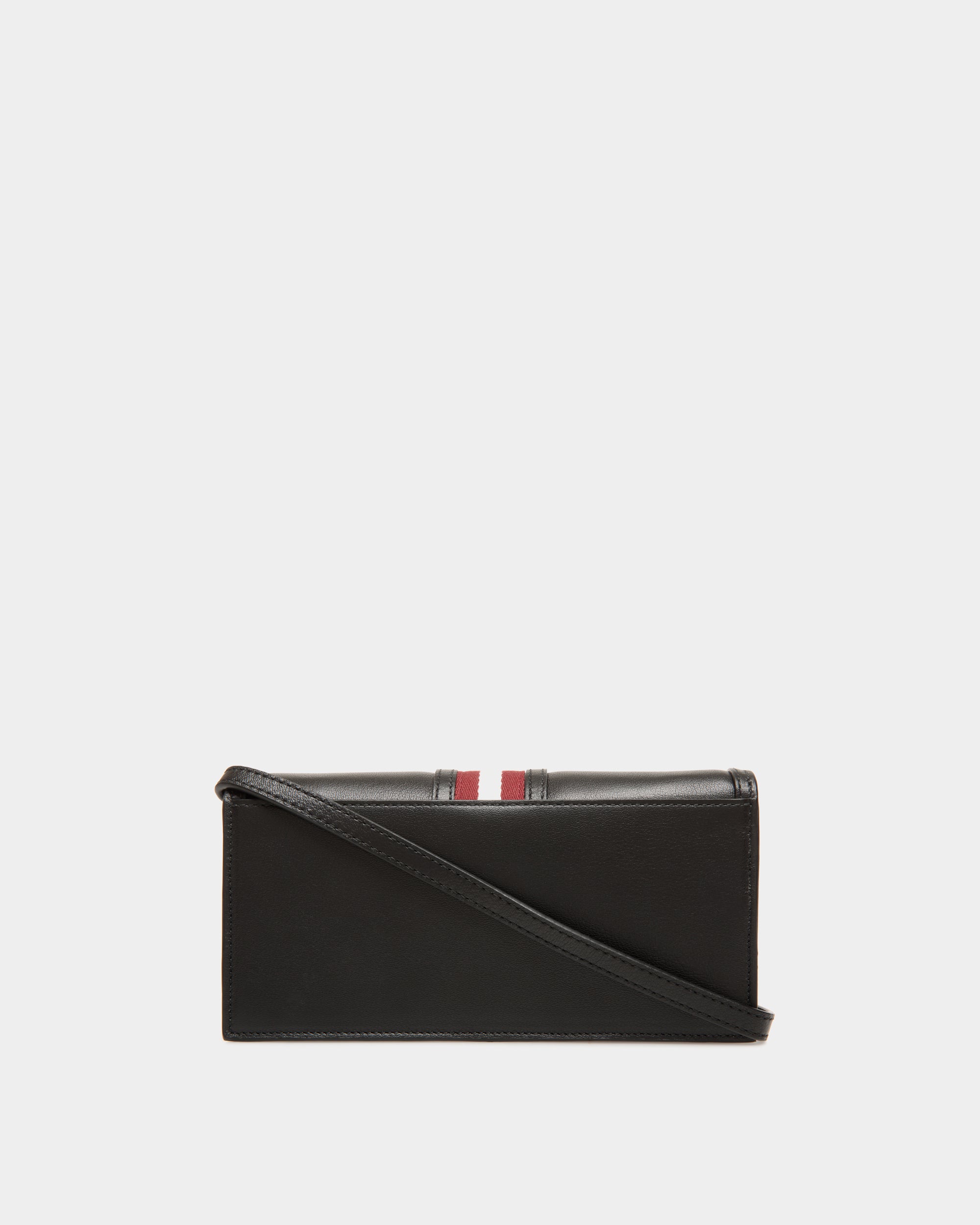 Code Phone Wallet in Black Leather - Women's - Bally - 02