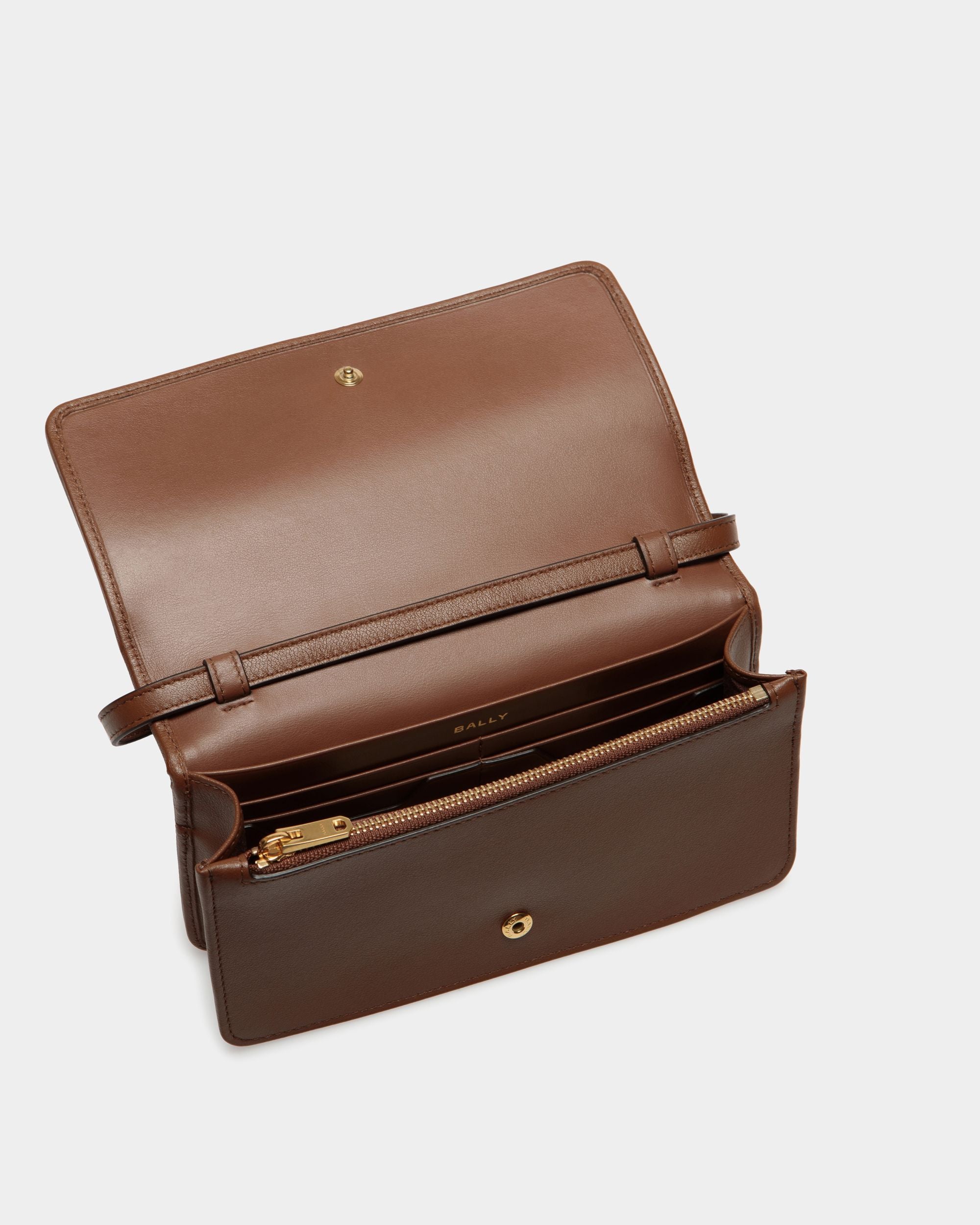 Bally Essential Smartphone-Tasche Aus Braunem Leder - Damen - Bally - 03