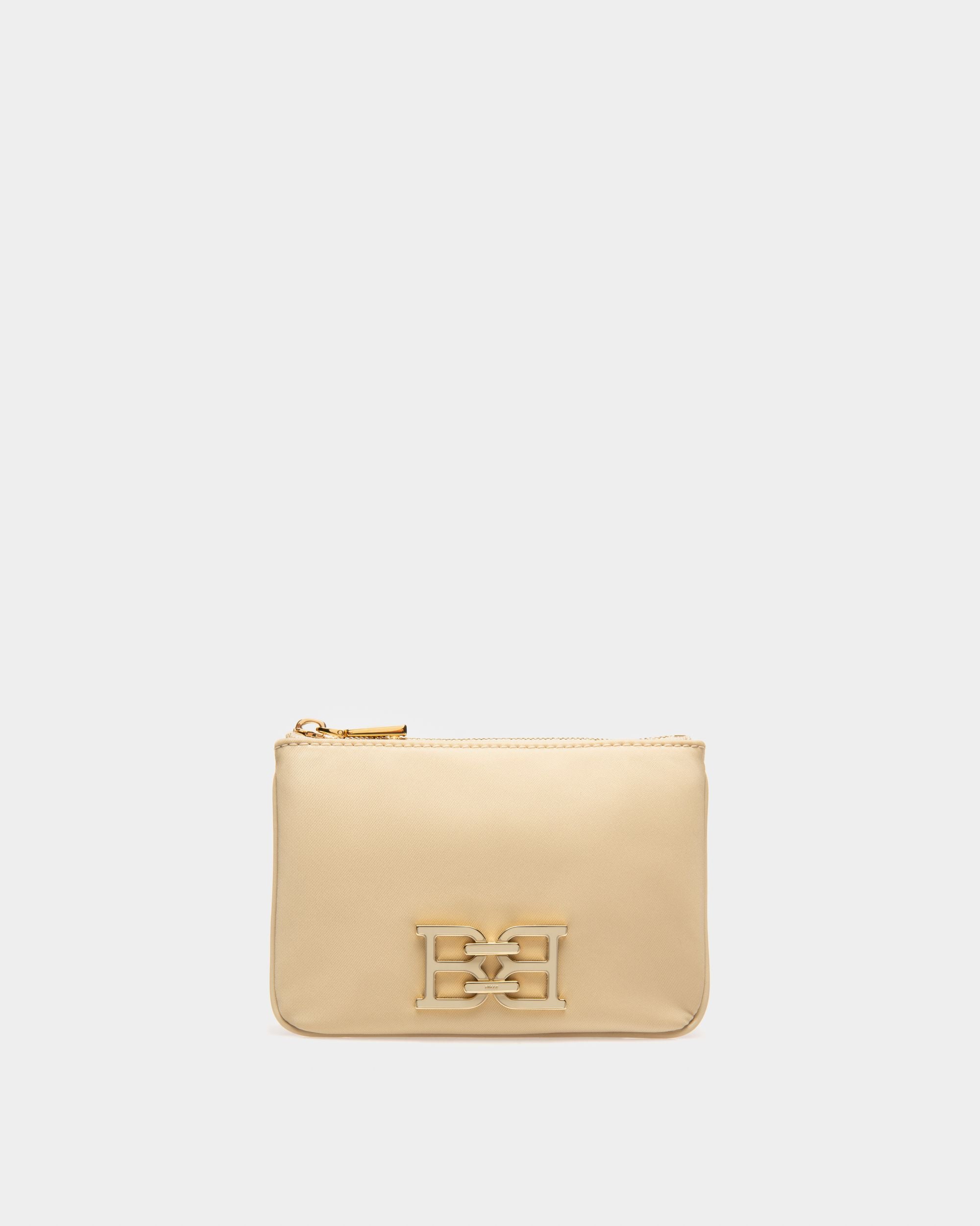 Evod Portemonnaie Aus Recyceltem Nylon Und Leder In Hellbeige - Damen - Bally - 01