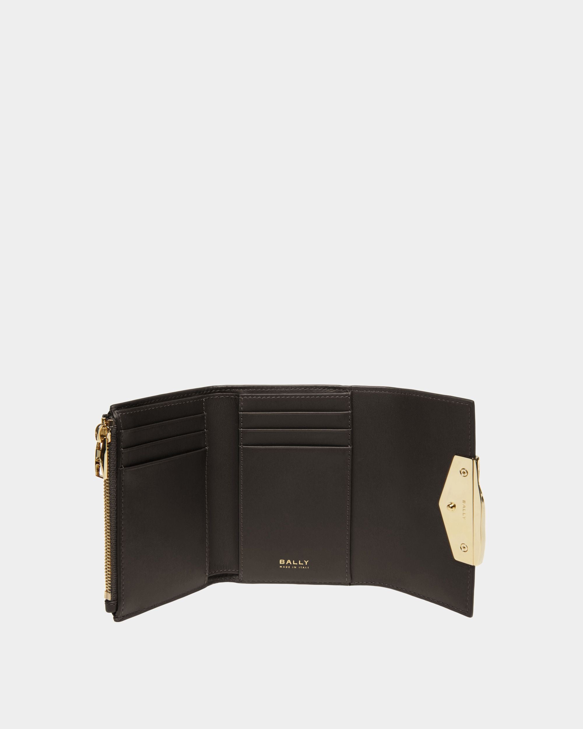 Portefeuille Baroque En cuir noir - Femme - Bally - 03