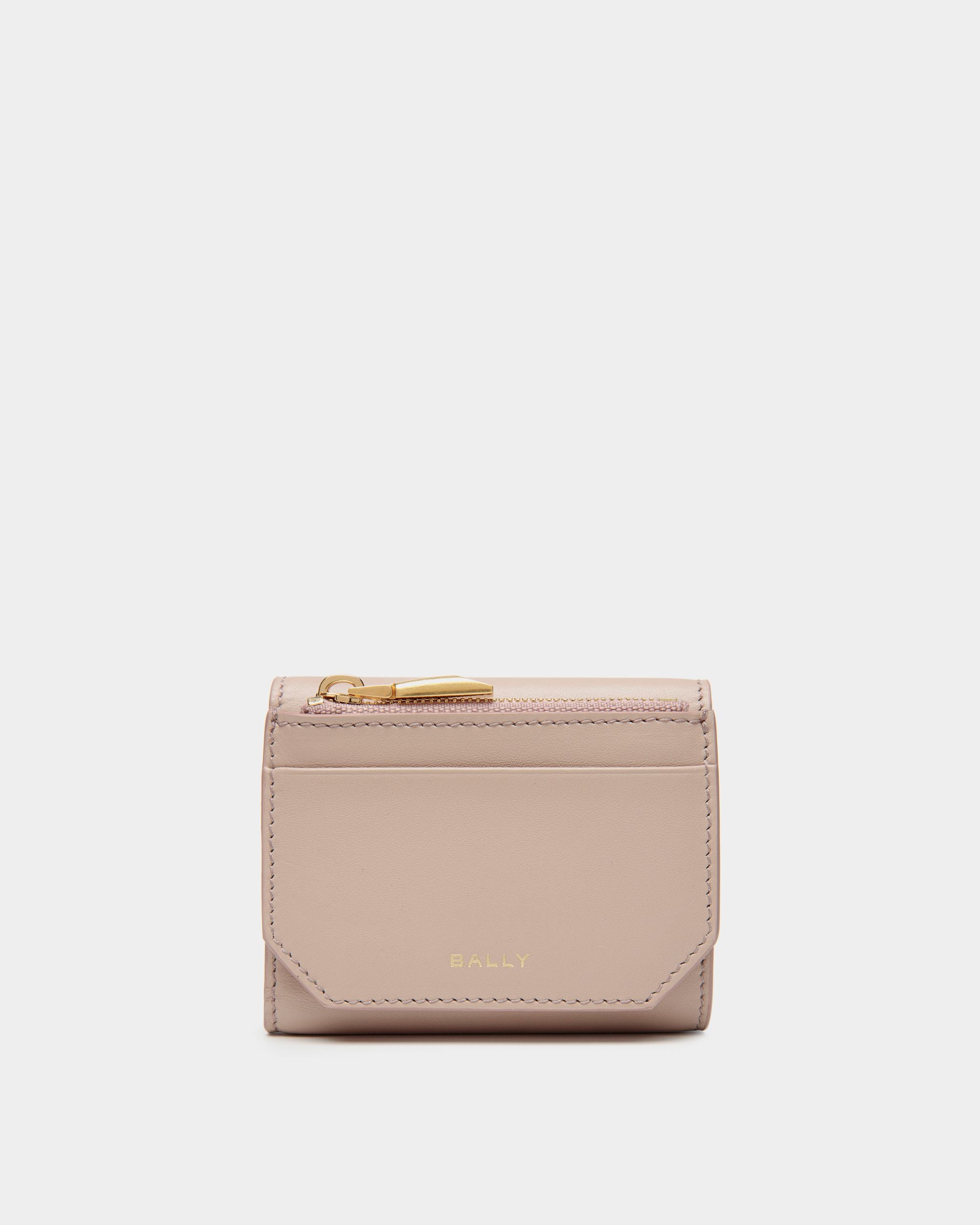 Emblem Geldbörse Aus Leder In Light Beige - Damen - Bally - 02