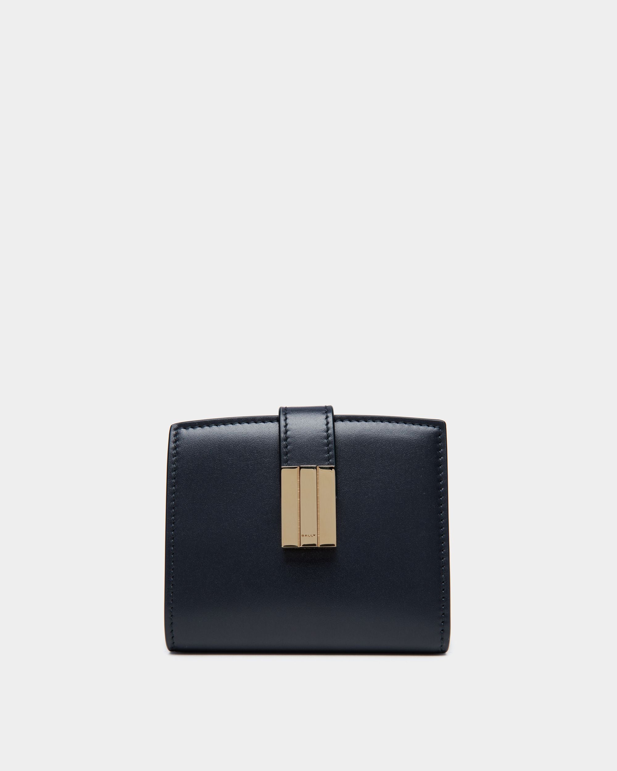 Ollam Geldbörse Aus Leder In Navy Blue - Damen - Bally - 01