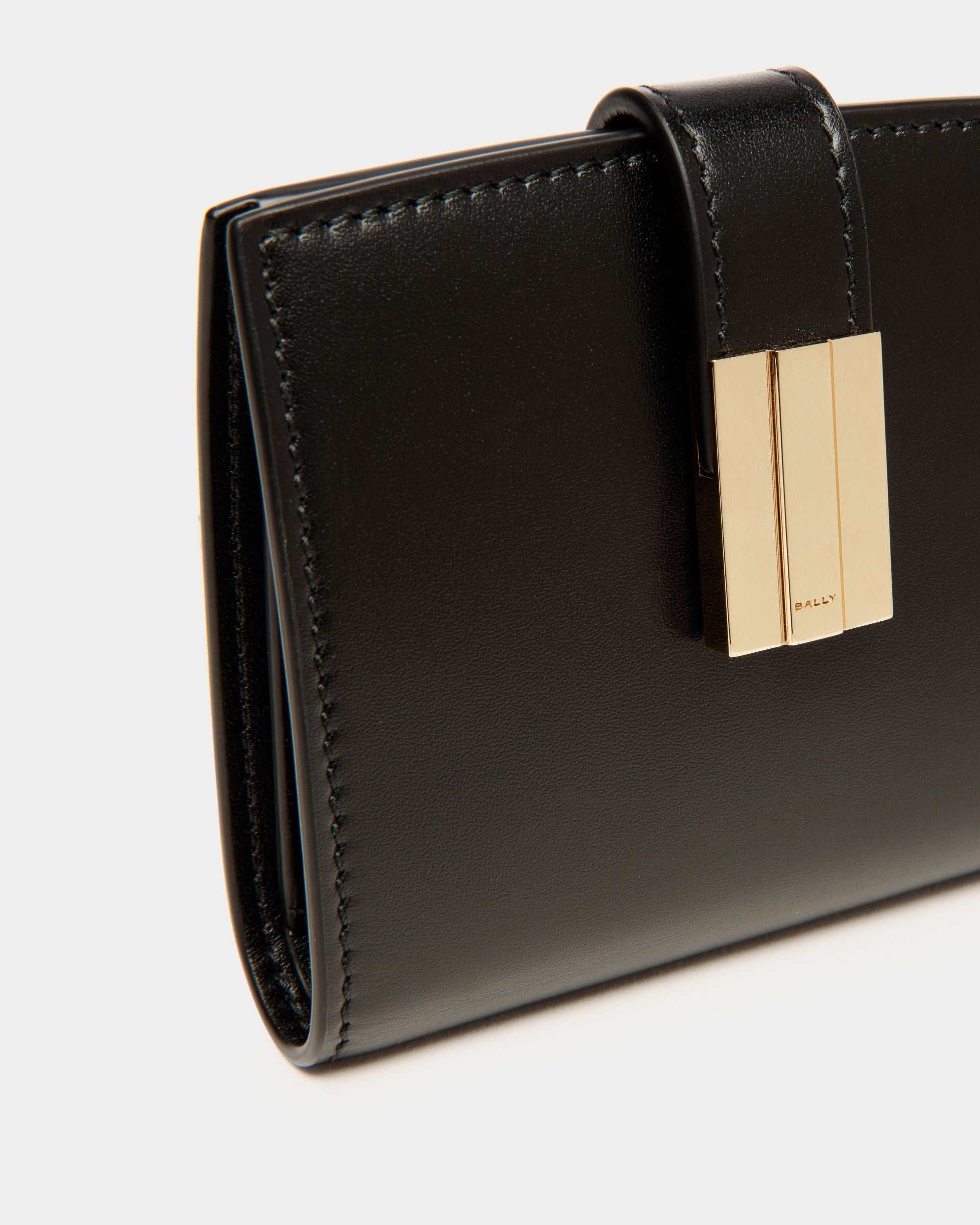 Ollam Wallet In Black Leather - Women's - Bally - 04