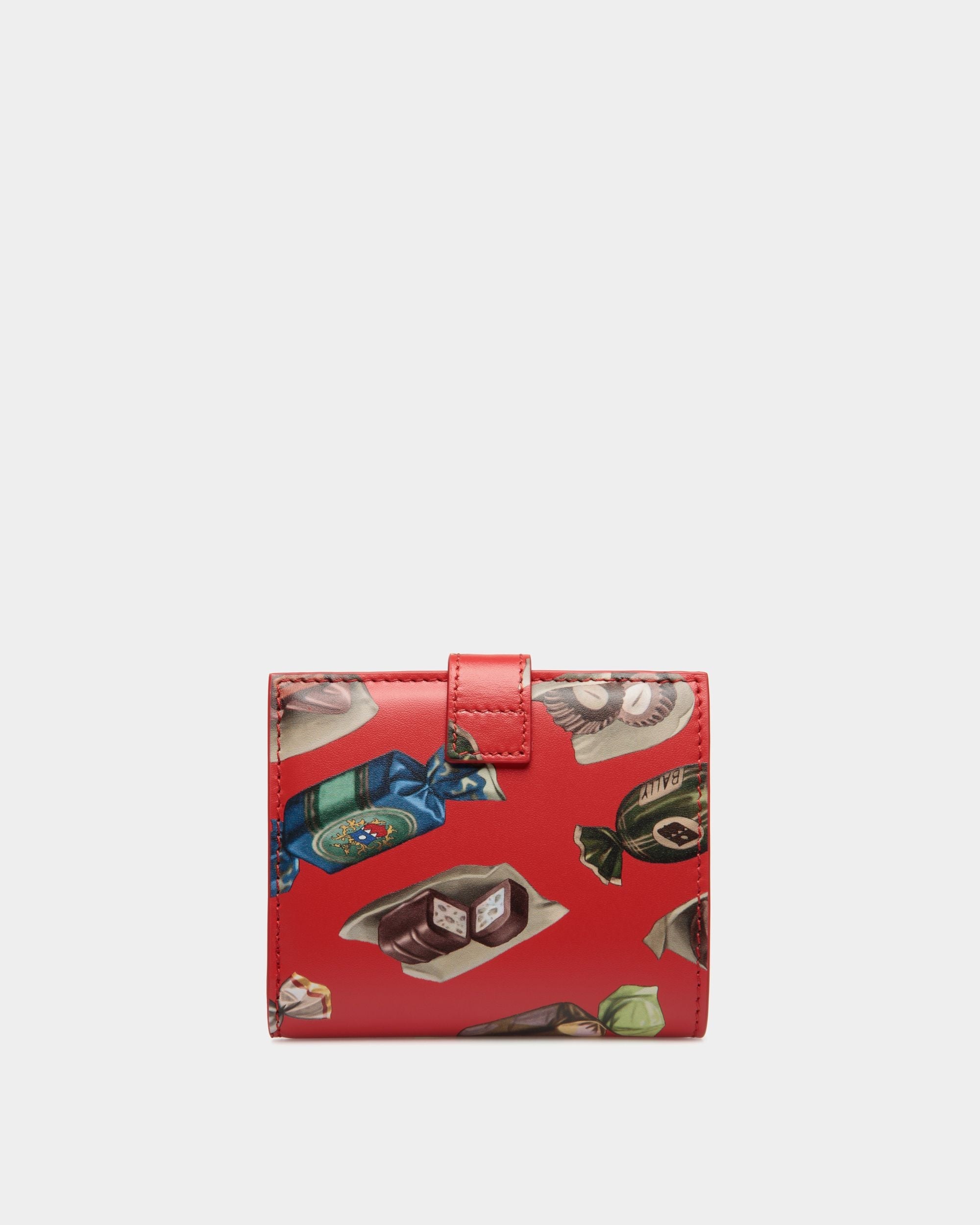 Ollam Geldbörse Aus Leder Mit Print In Choco-Candy - Damen - Bally - 02