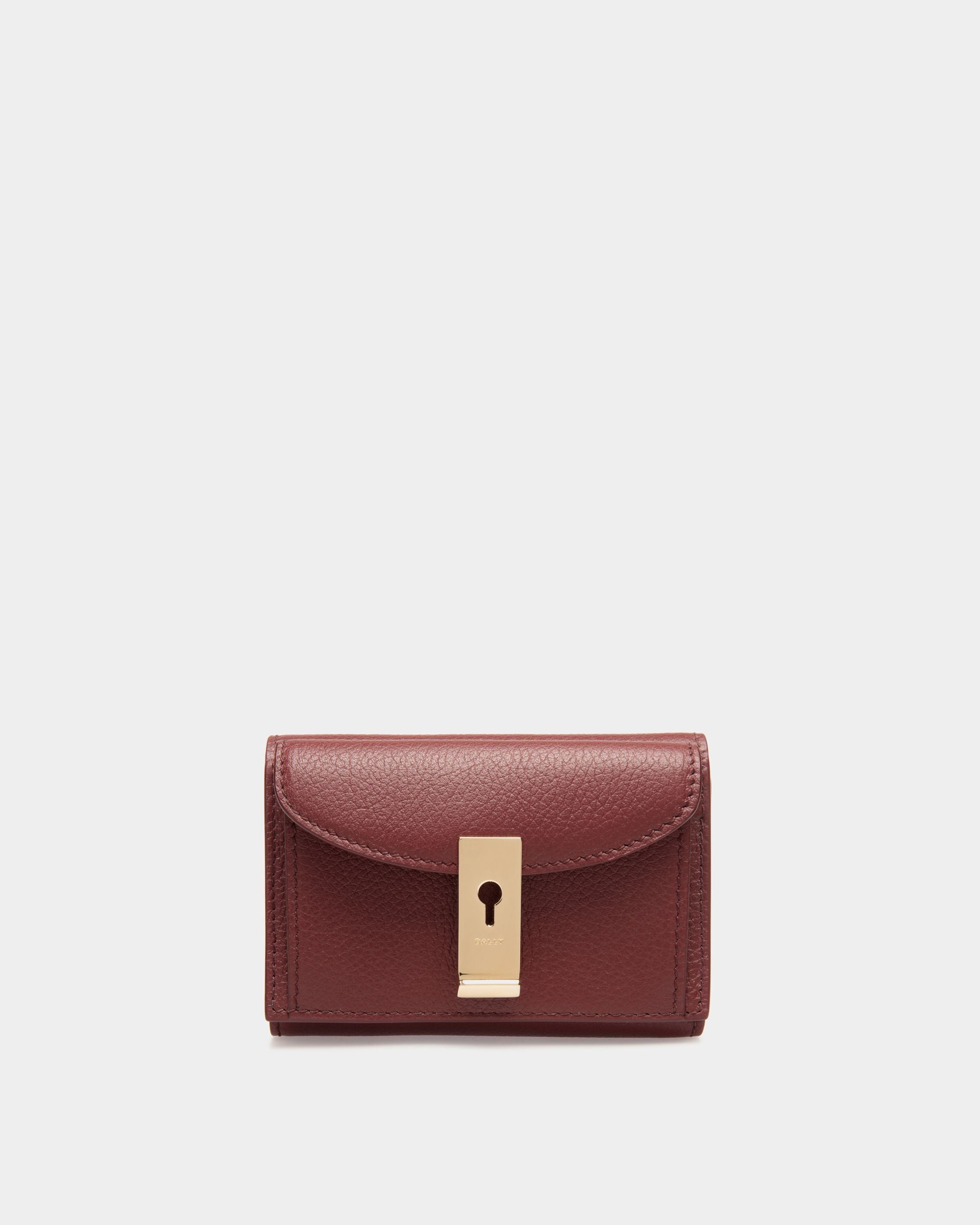 Lock Me Wallet In Andorra Grained Leather - Women's - Bally - 01
