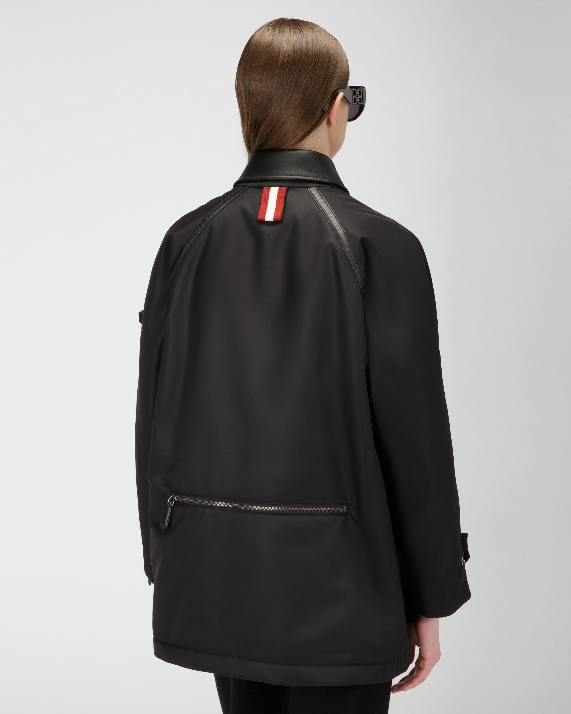Veste En Nylon Recyclé Noir - Femme - Bally - 03