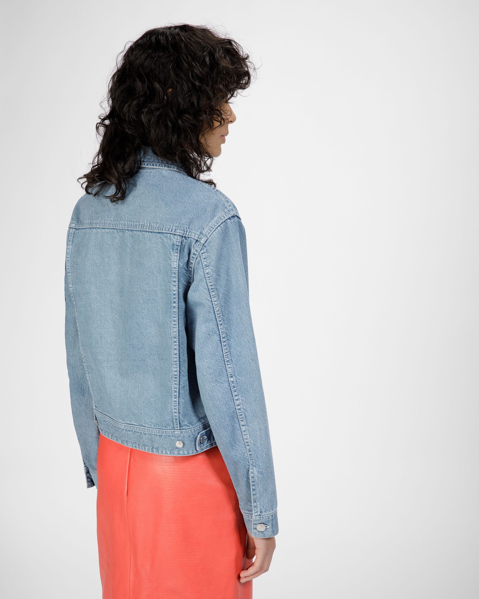 Giacca Denim In Cotone Azzurro - Donna - Bally - 05