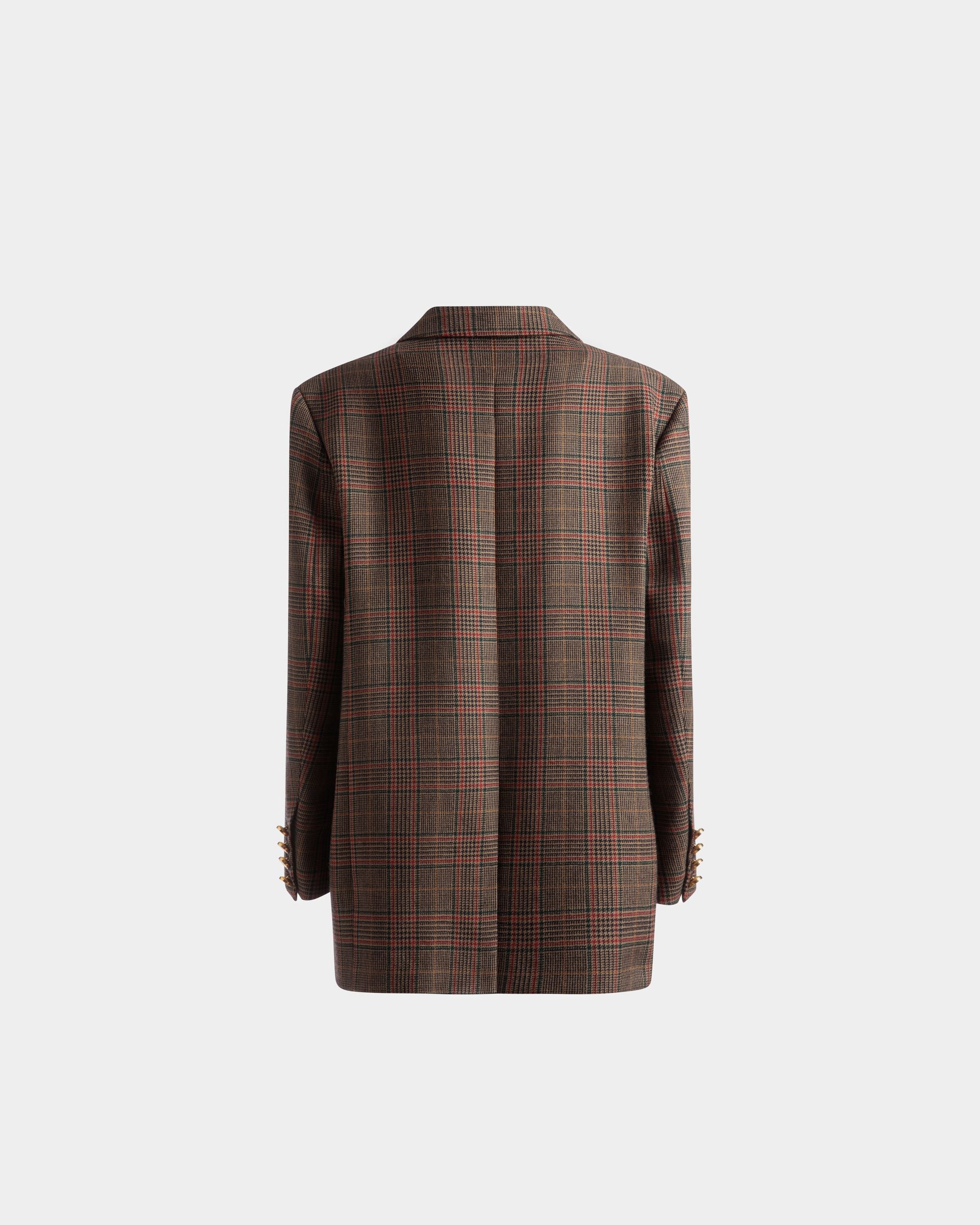 Karojacke Aus Mehrfarbiger Wolle - Damen - Bally - 07