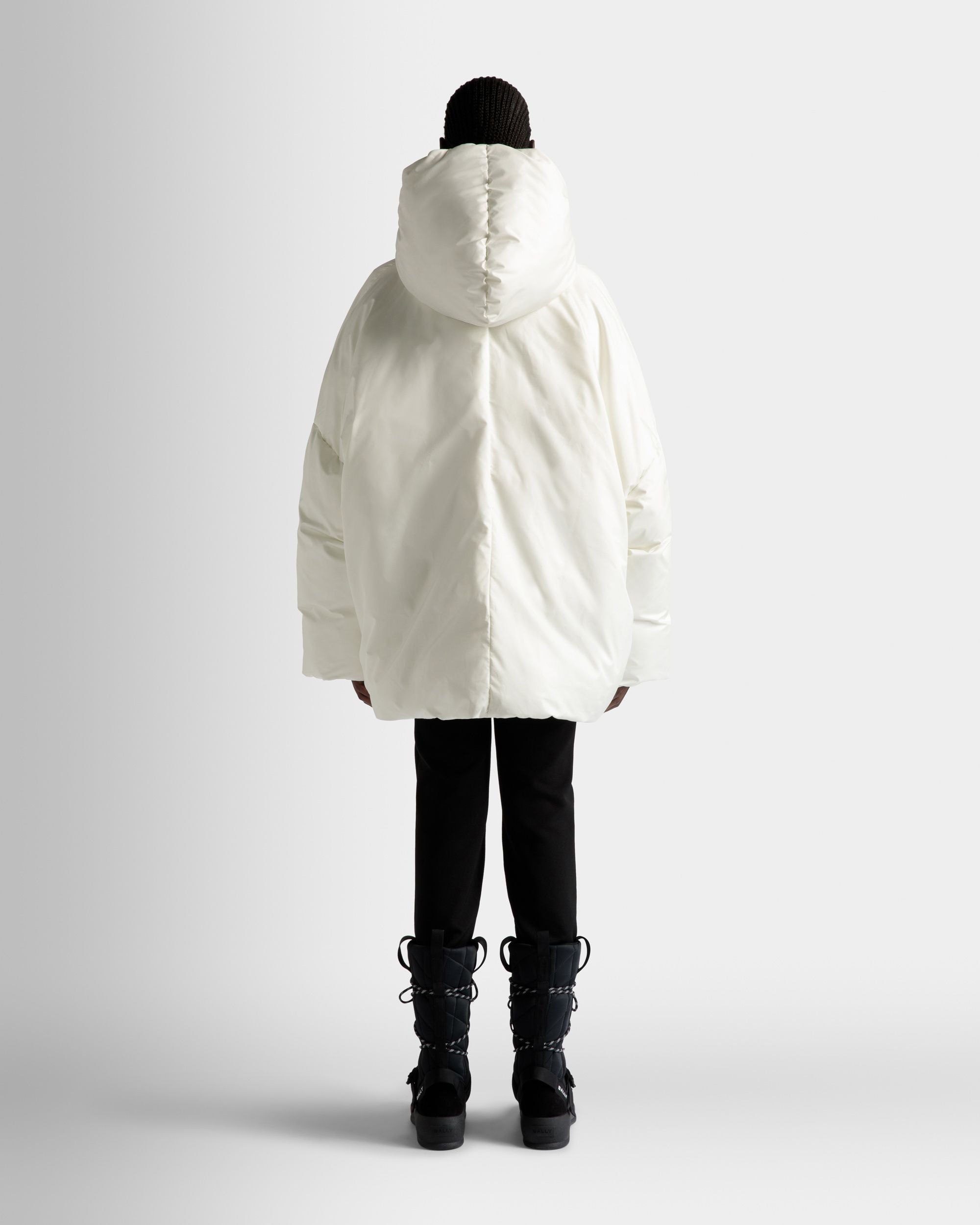 Puffer Jacket In White Nylon - Women's - Bally - 06