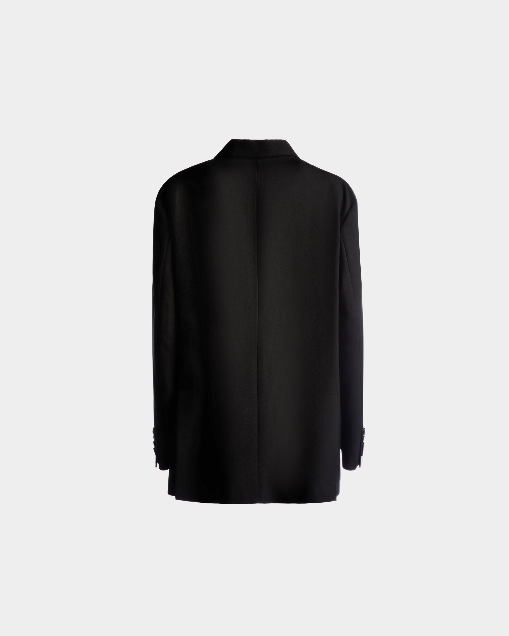Veste Droite En Laine Noire - Femme - Bally - 04