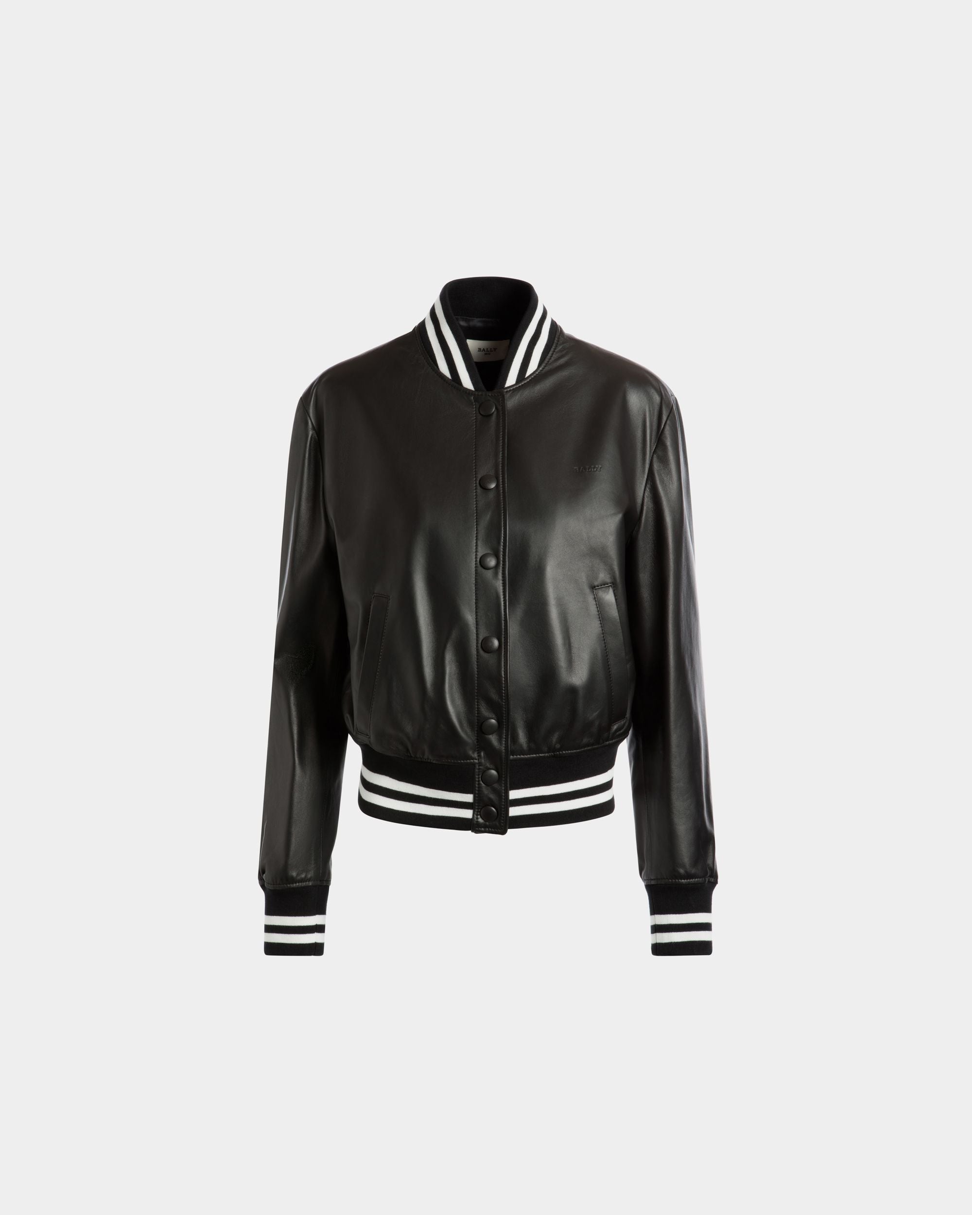 Jacket In Black Leather - Women's - Bally - 01