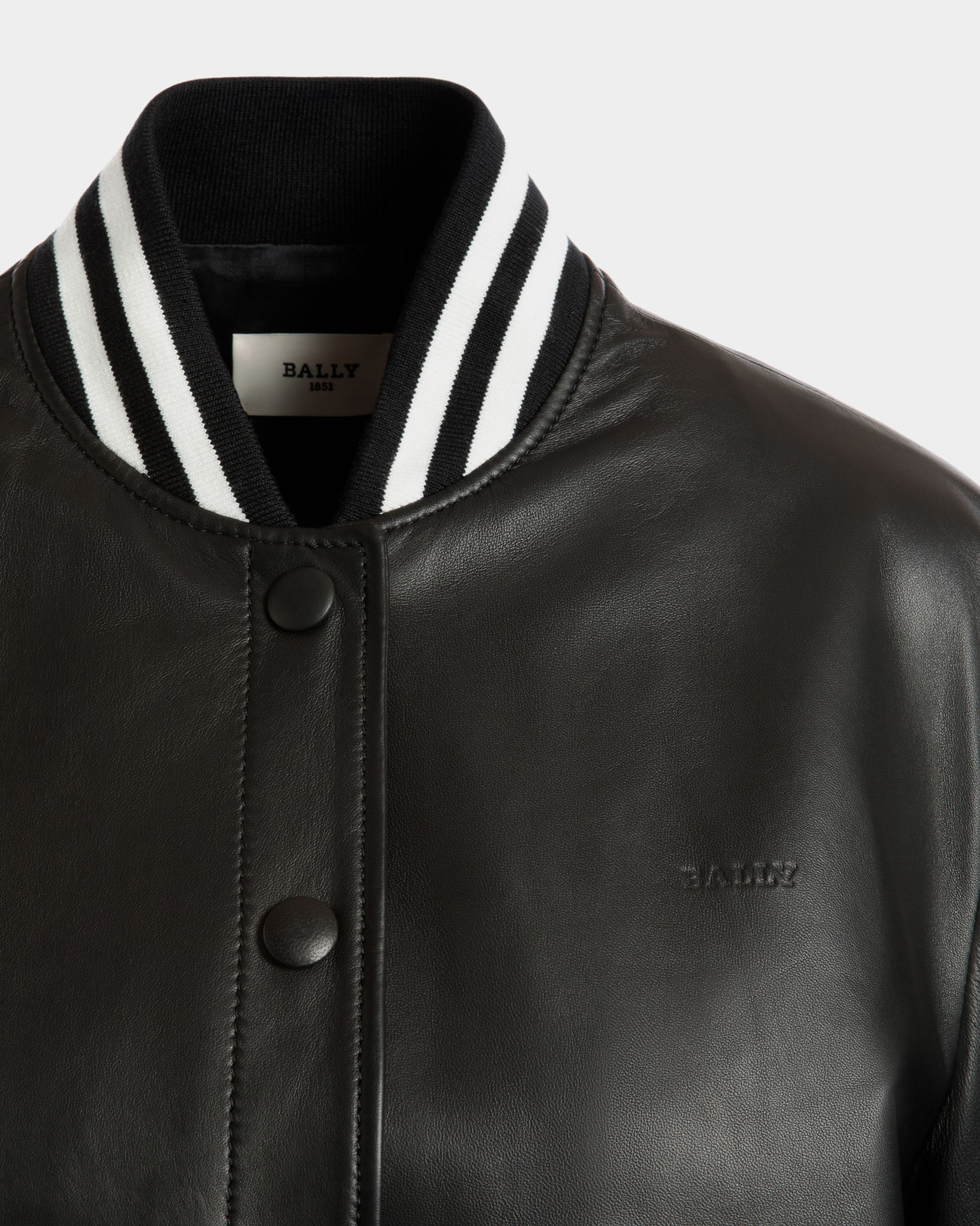 Jacket In Black Leather - Women's - Bally - 02