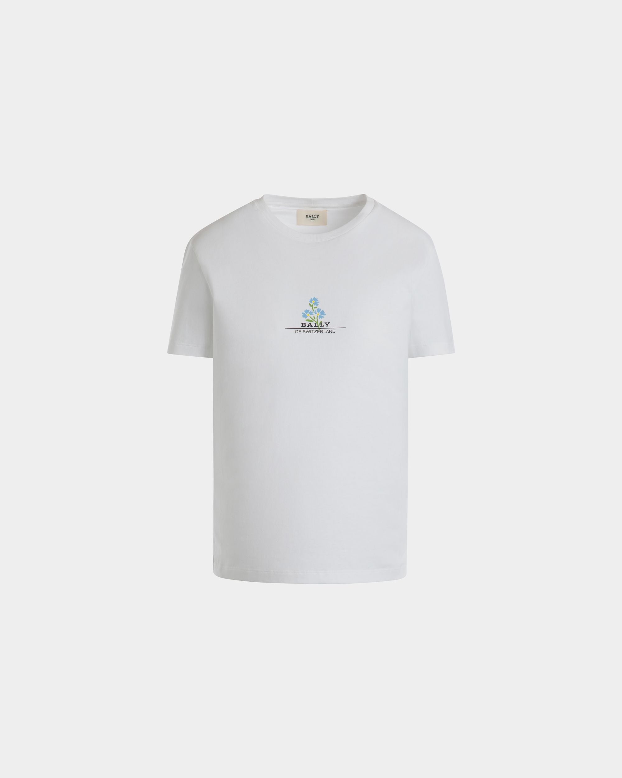 T-Shirt In White Cotton - Women's - Bally - 01