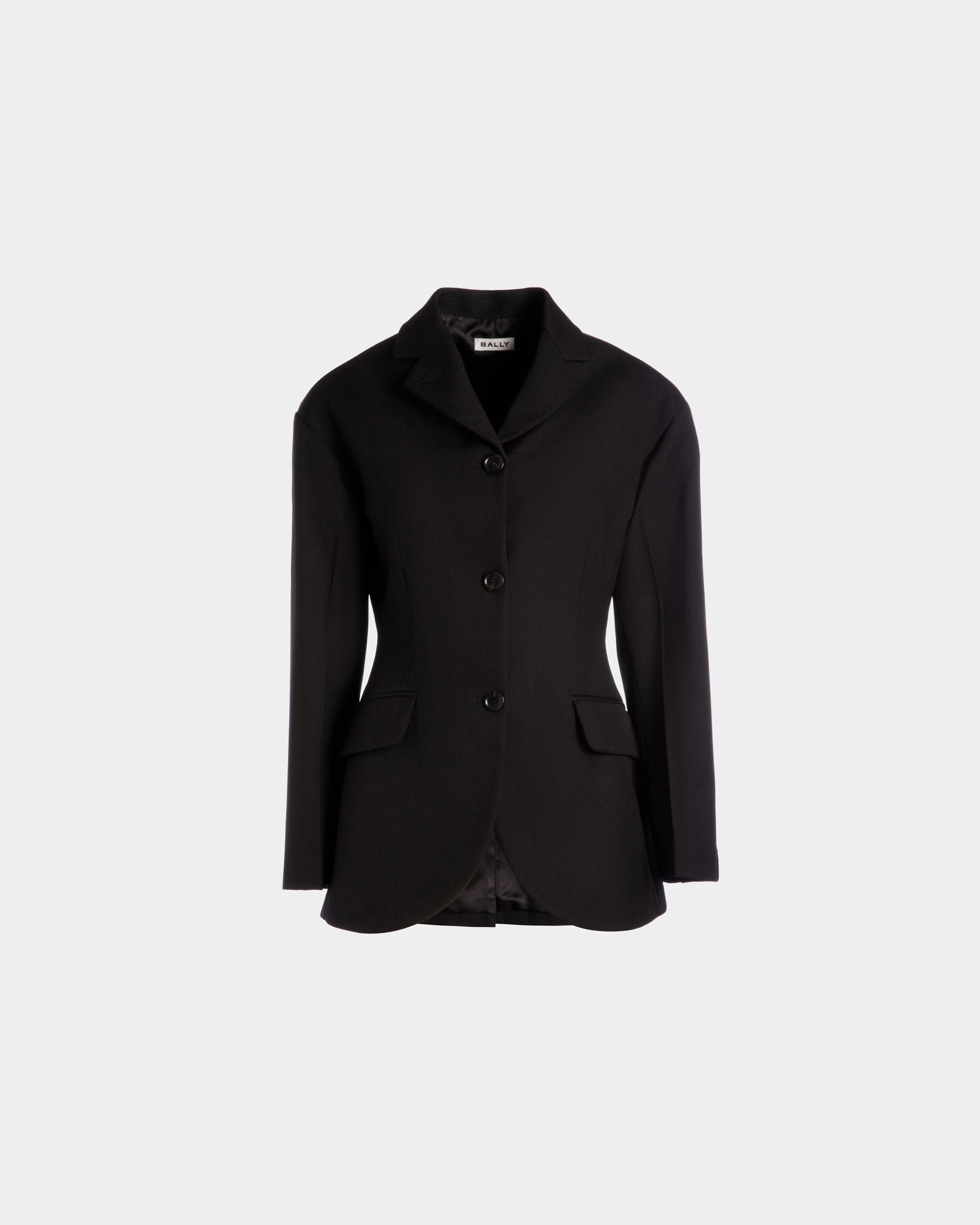 Blazer In Black Wool - Women's - Bally - 01