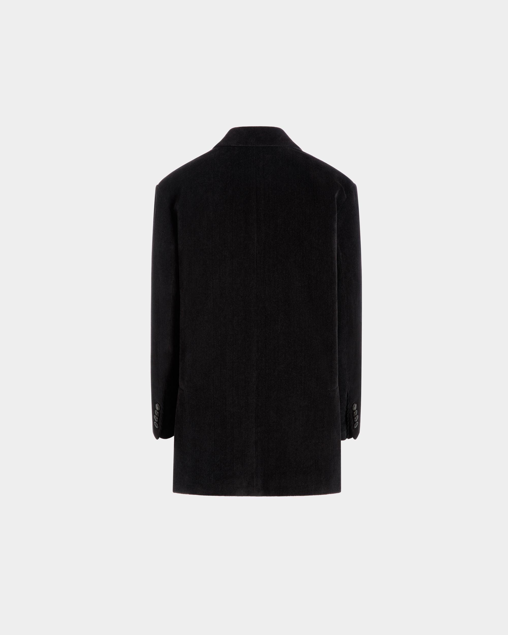 Blazer In Black Cotton Corduroy - Donna - Bally - 07
