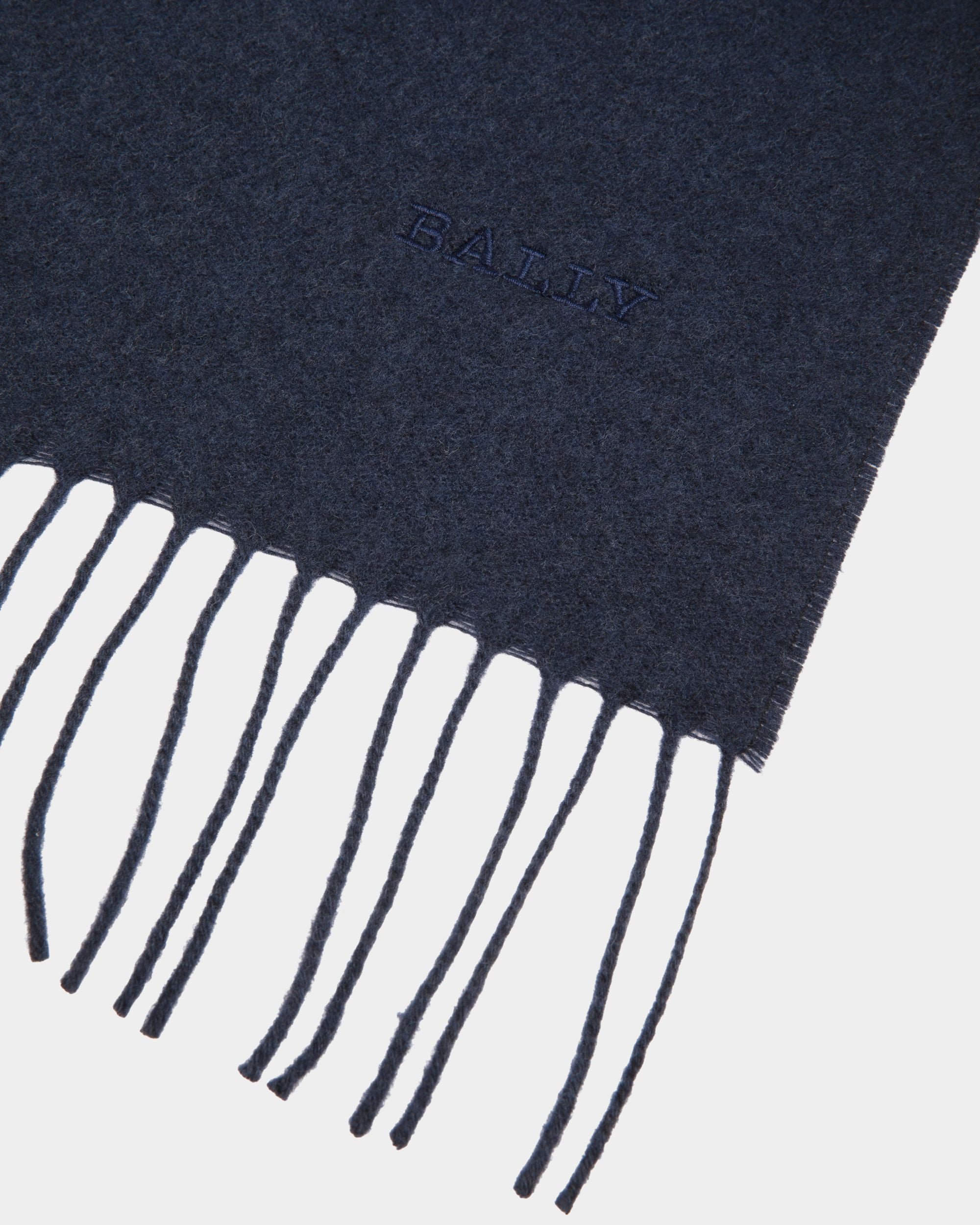 Scarf In Wool Blue - Donna - Bally - 02