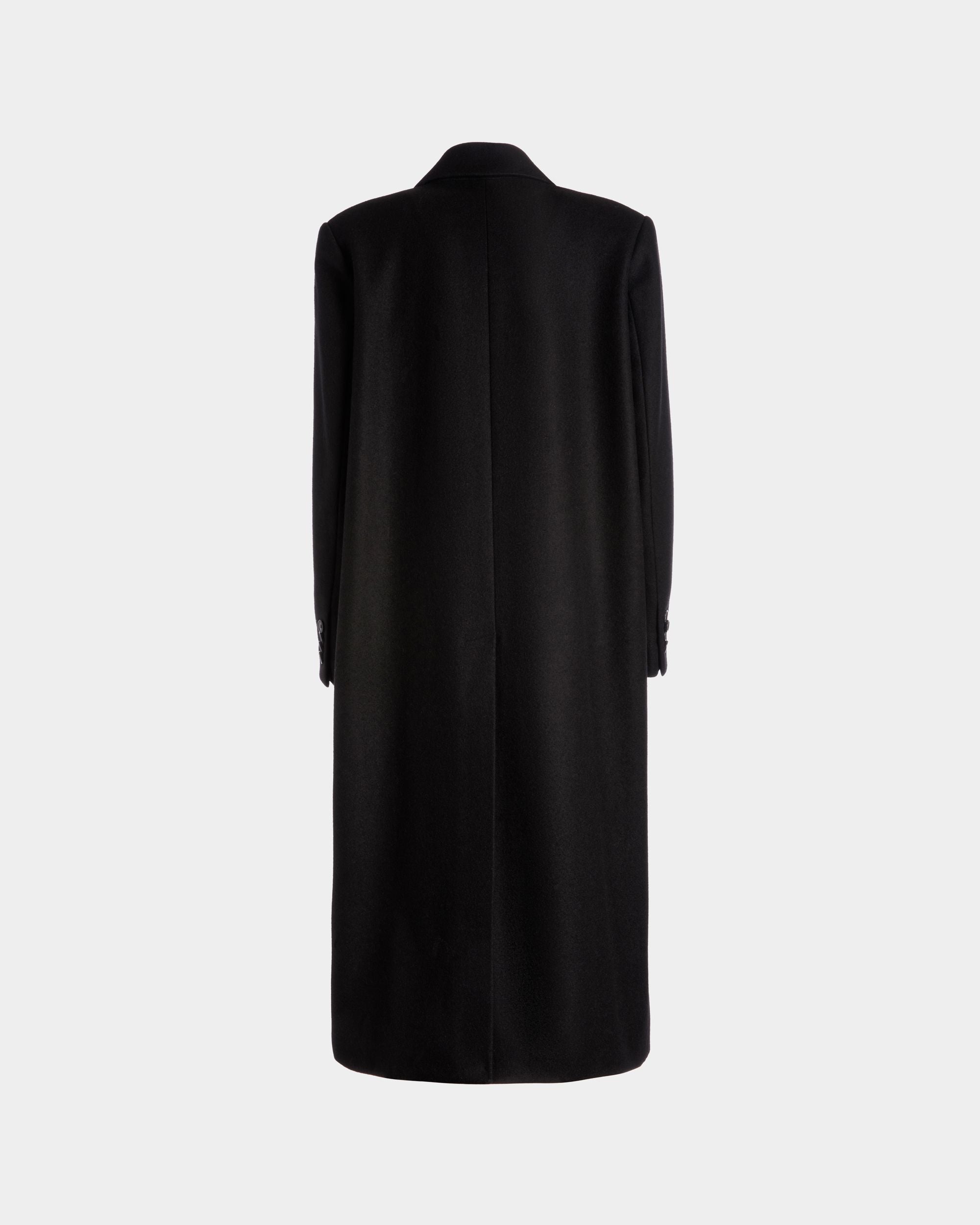 Cappotto Monopetto In Misto Lana Nero - Donna - Bally - 07