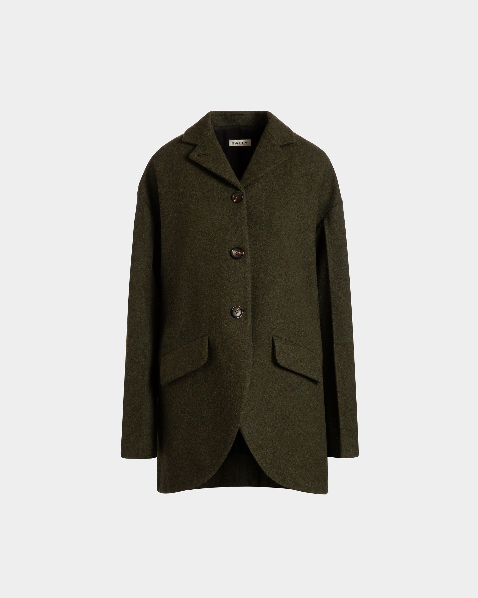 Blazer In Dark Green Wool - Damen - Bally - 01