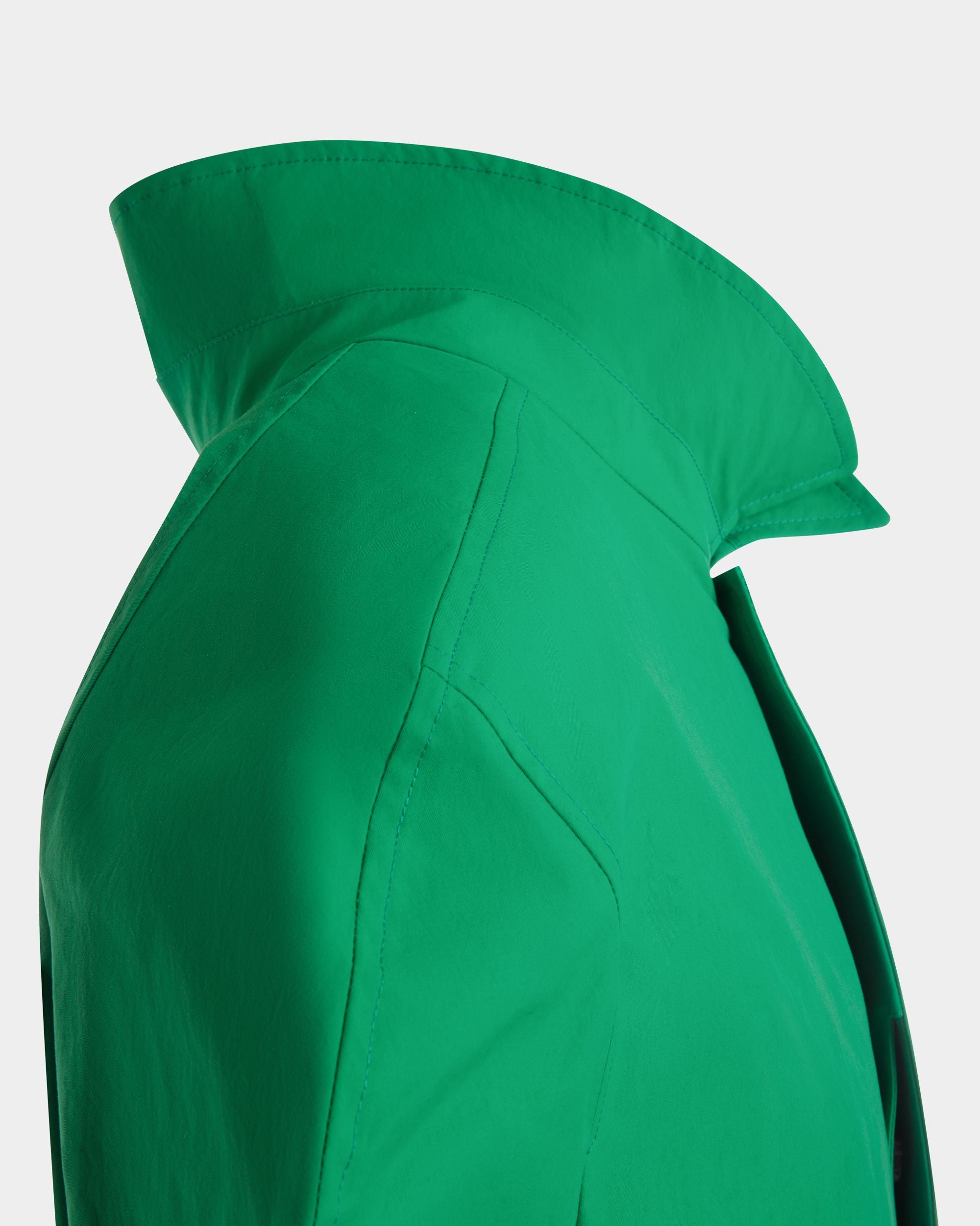 Mantel Aus Polyester In Emerald Green - Women's - Bally - 04
