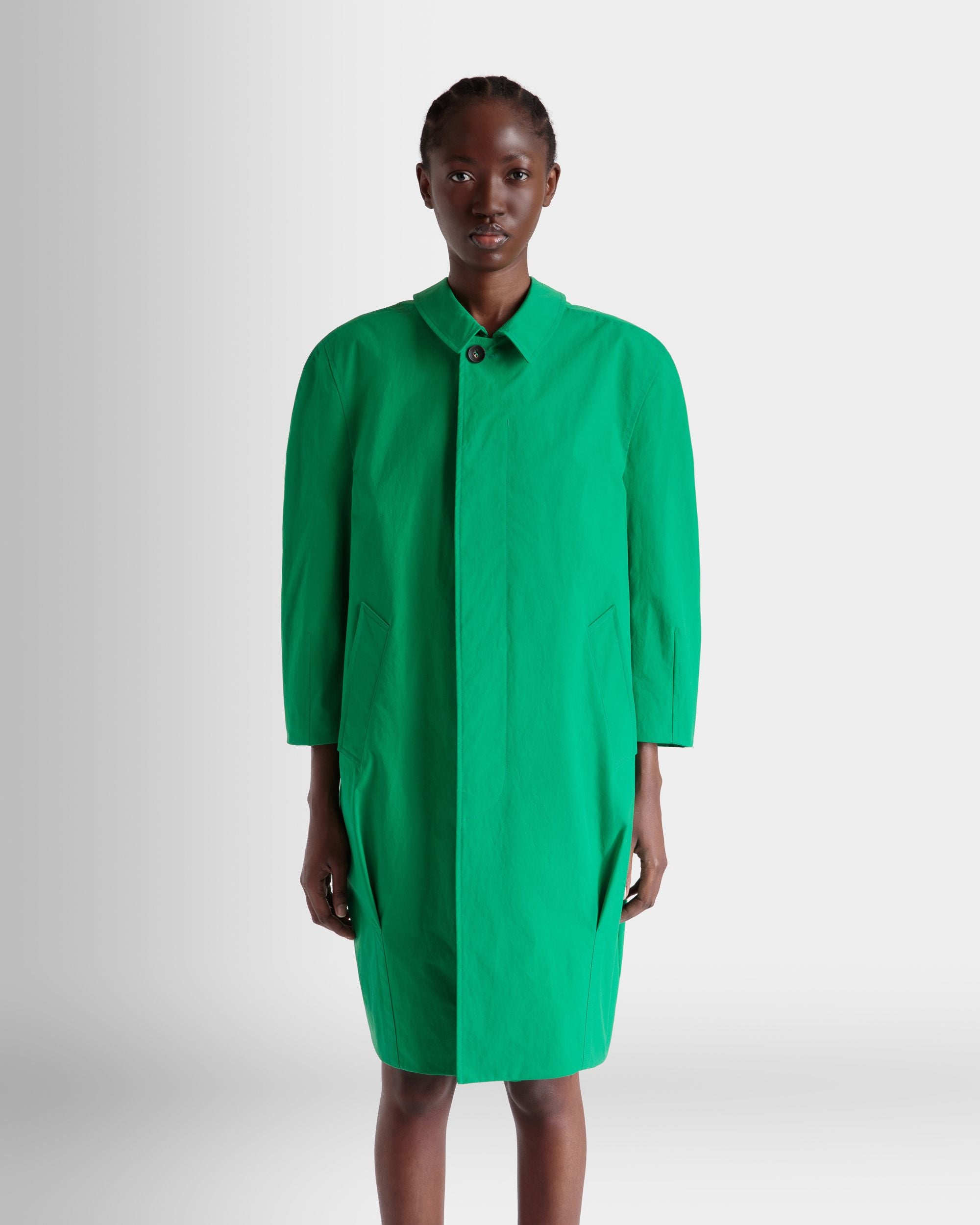 Cappotto In Poliestere Emerald Green - Donna - Bally - 08