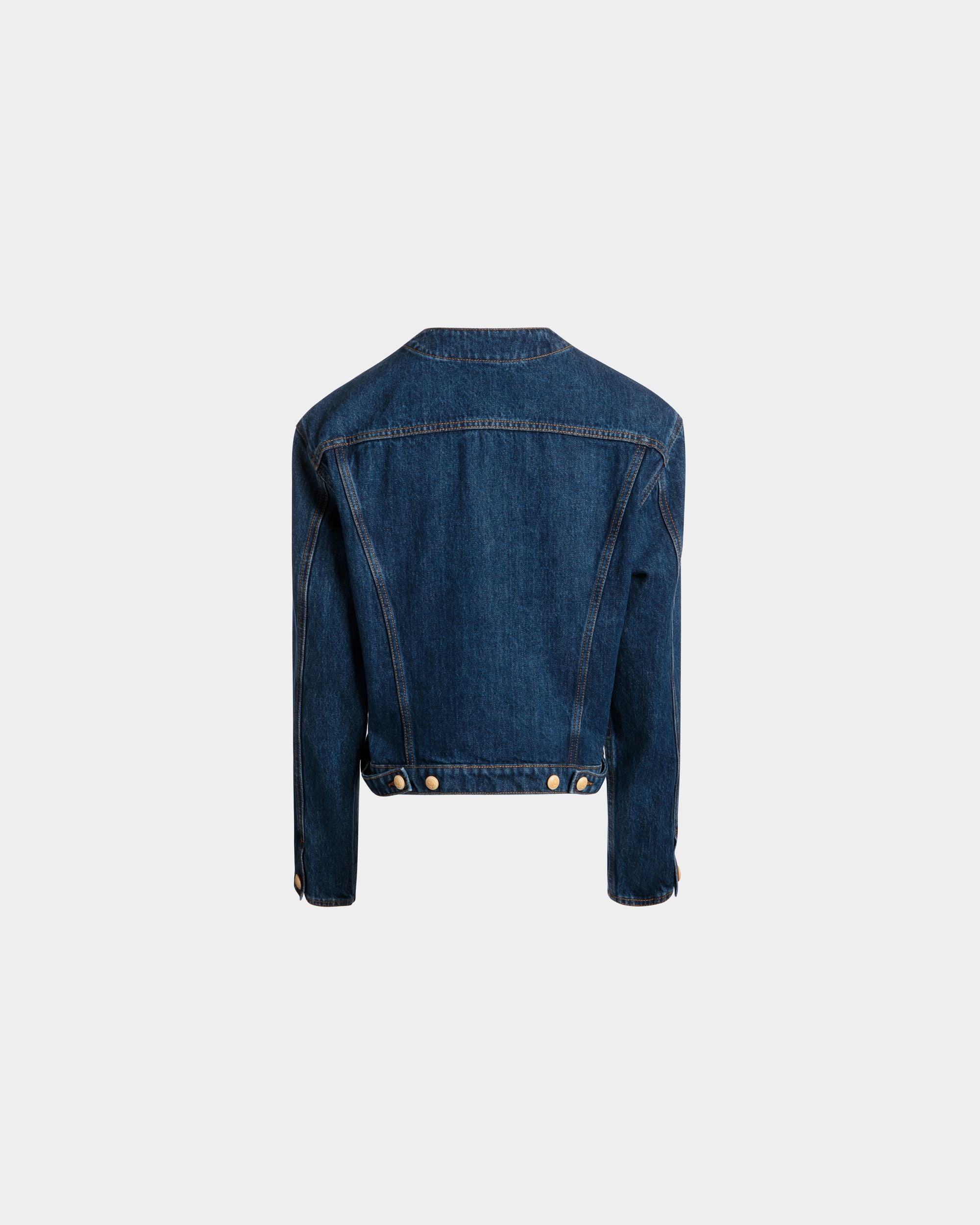 Jeansjacke Aus Baumwolle In Navy Blue - Women's - Bally - 03