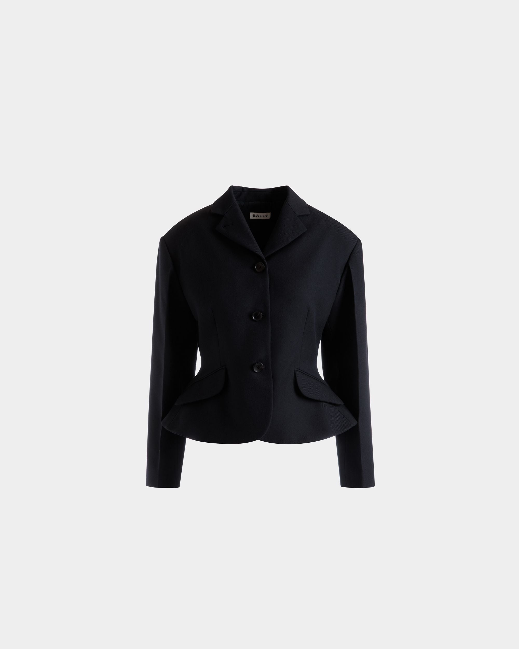 Blazer Aus Wolle In Navy Blue - Donna - Bally - 01