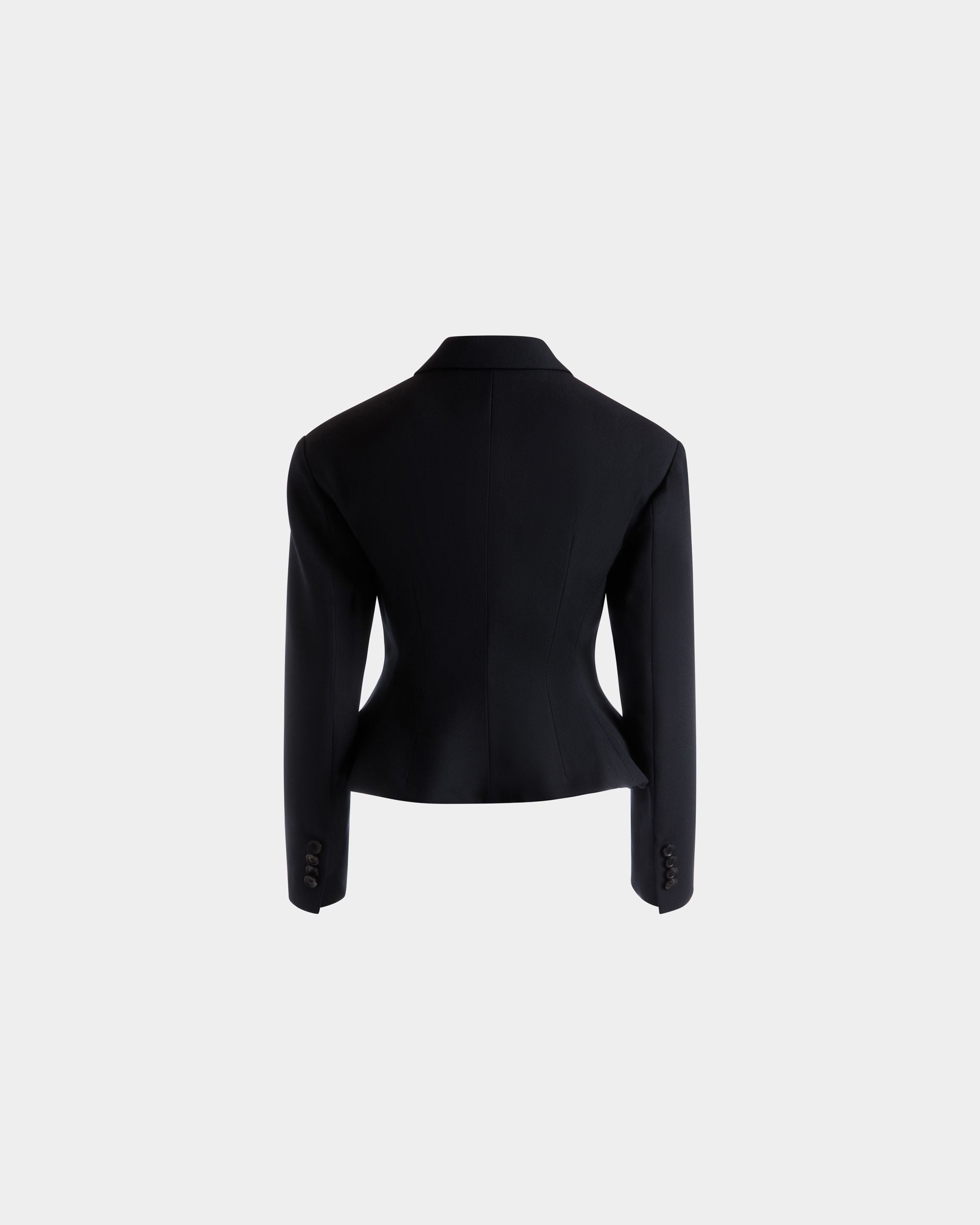Blazer Aus Wolle In Navy Blue - Damen - Bally - 07