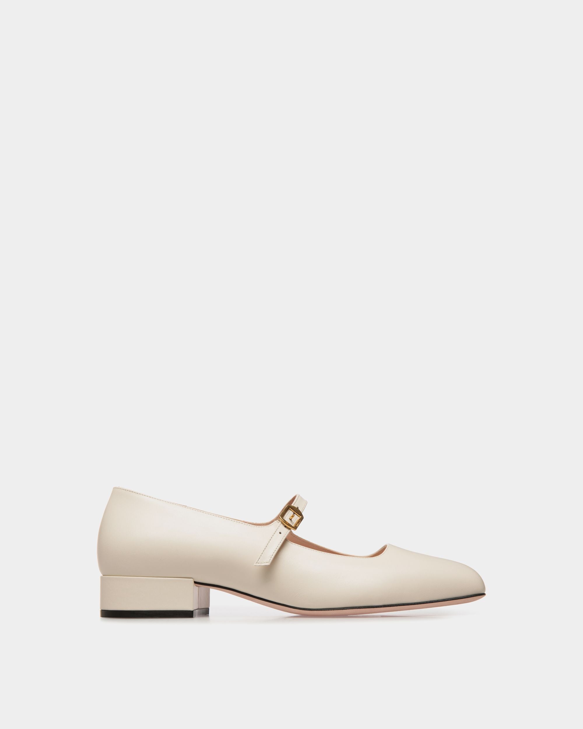Décolleté Ballyrina In Pelle Bianca - Donna - Bally - 01