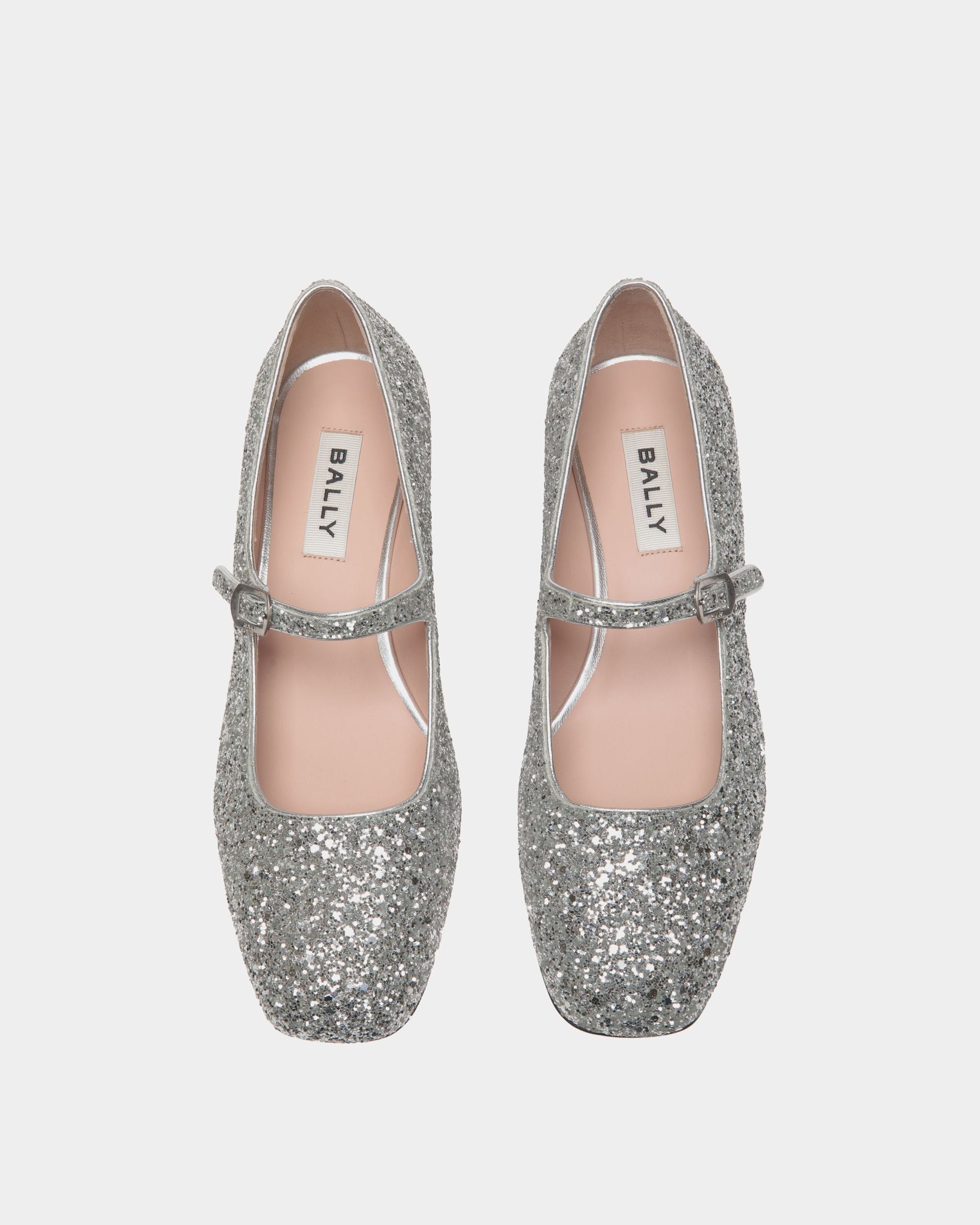Ballyrina Pump in Silver Fabric - Women's - Bally - 05