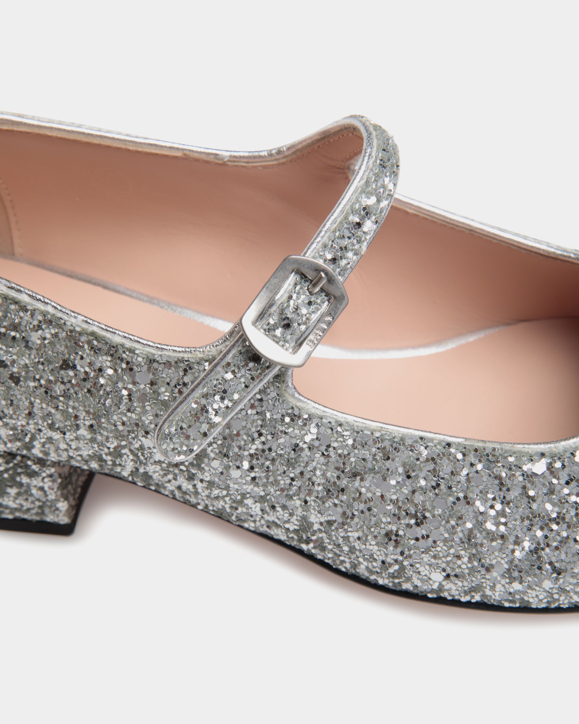 Ballyrina Pump in Silver Fabric - Women's - Bally - 06
