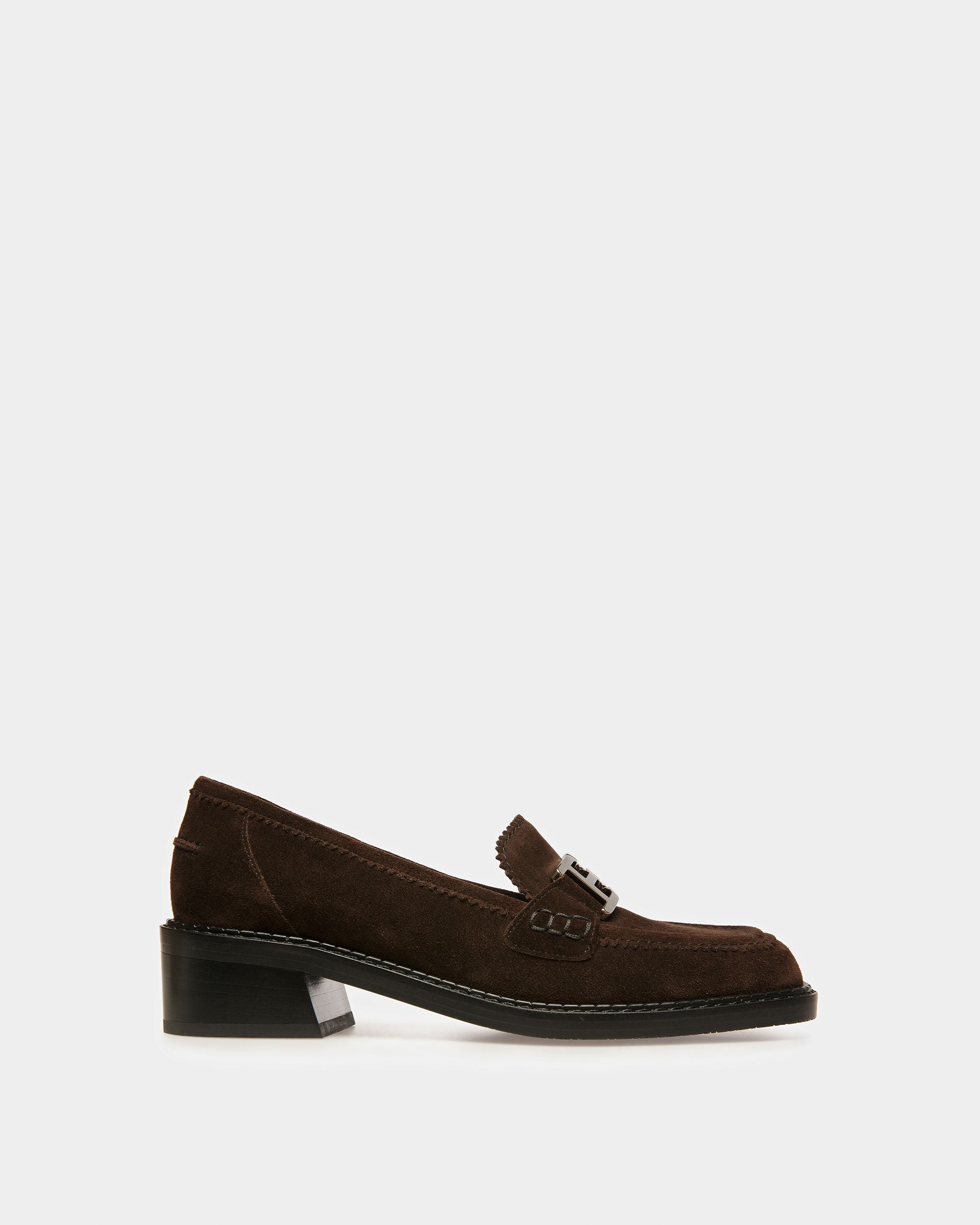 Ellyane Mocassino In Pelle Marrone Scuro - Donna - Bally - 01