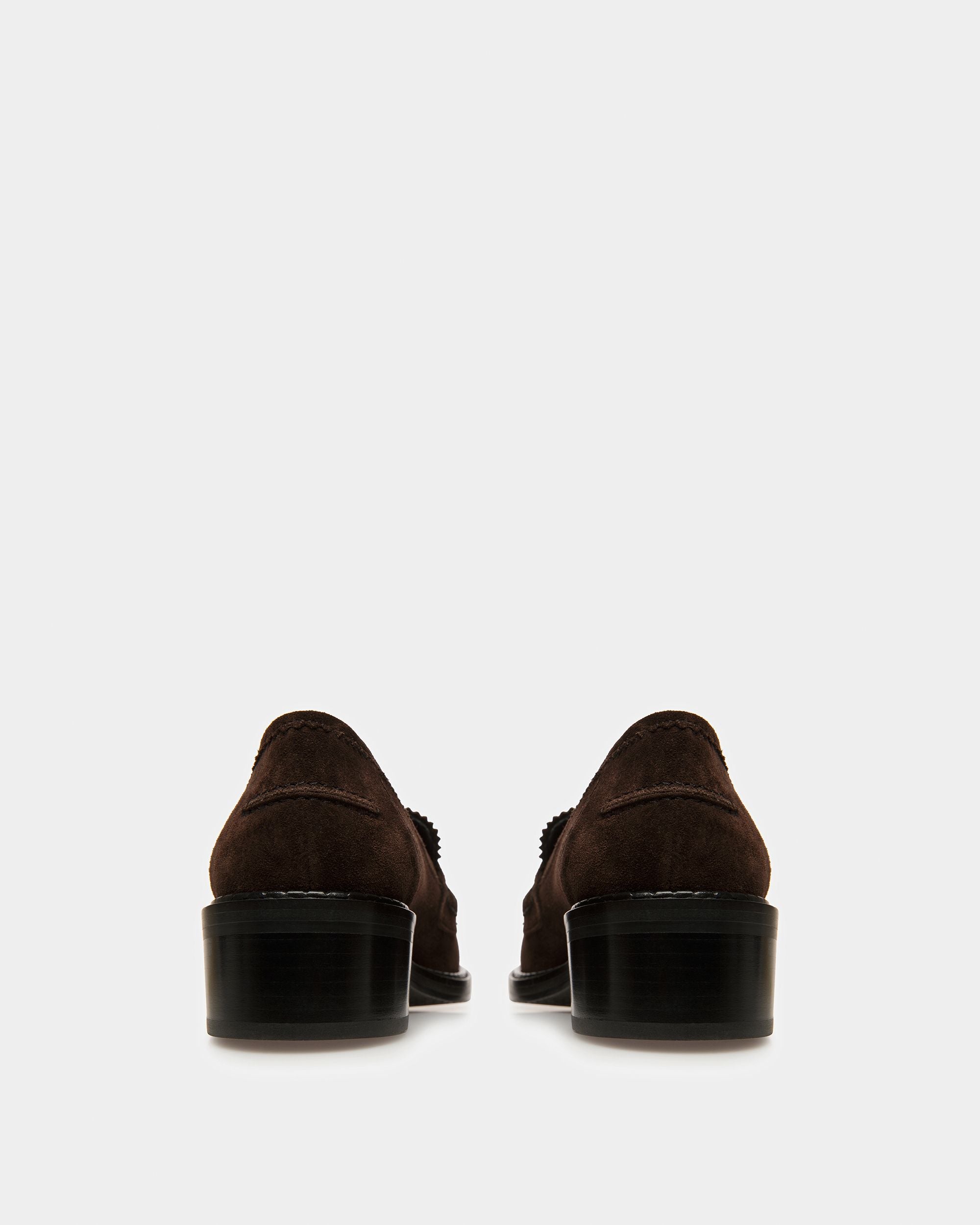 Ellyane Mocassino In Pelle Marrone Scuro - Donna - Bally - 04
