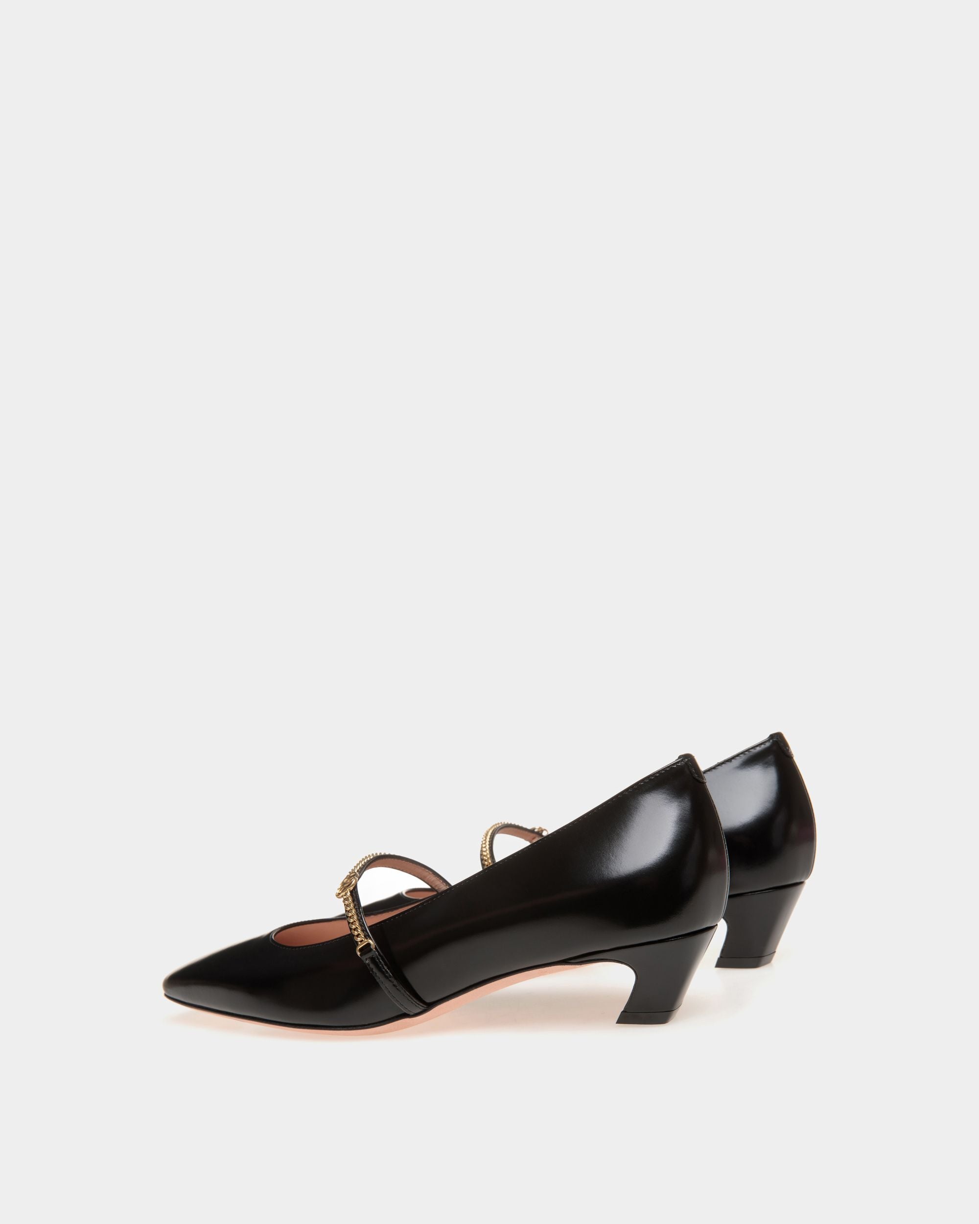 Sylt Mary Jane Aus Leder In Schwarz - Damen - Bally - 02