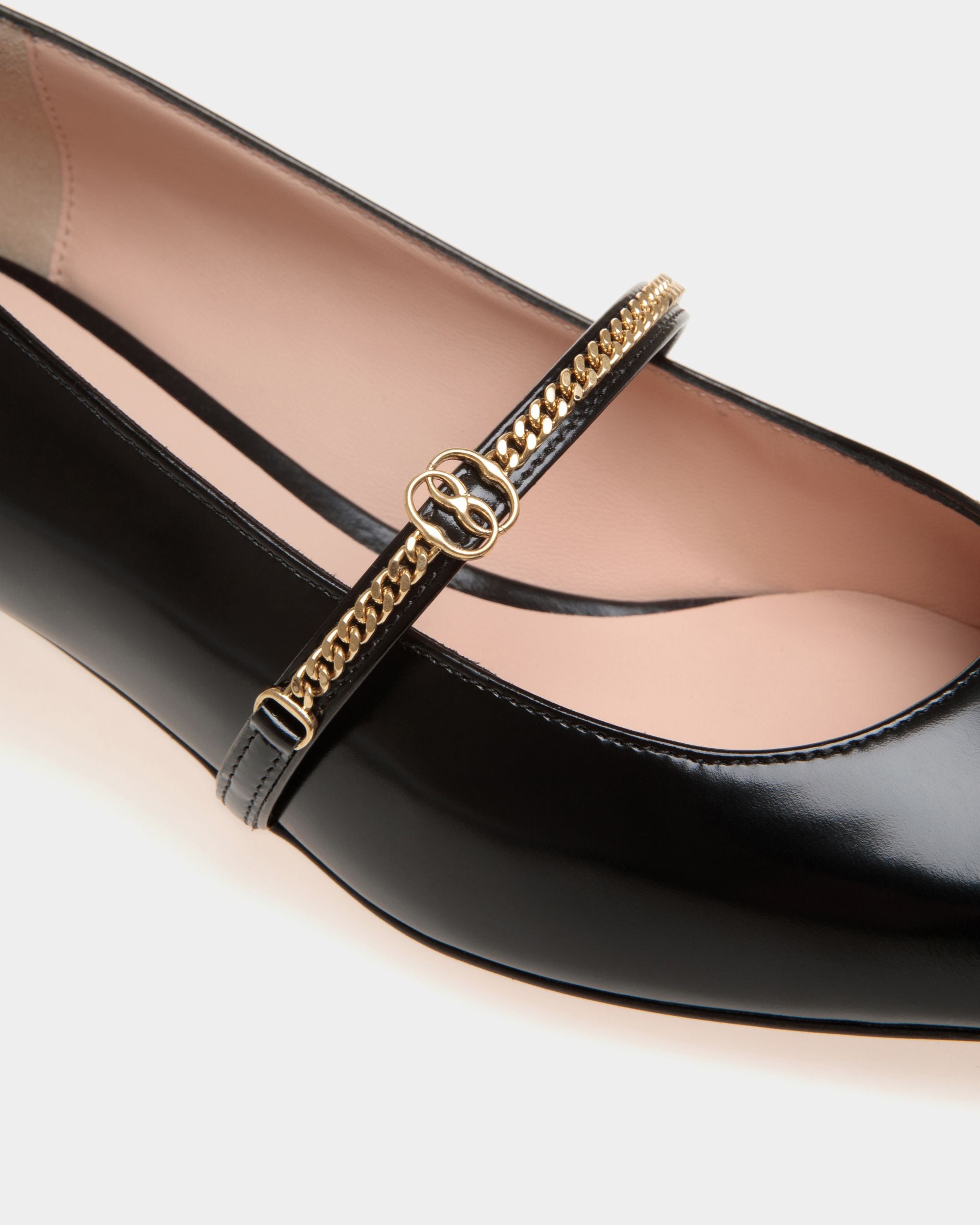 Décolleté Mary Jane Sylt In Pelle Nera - Donna - Bally - 04