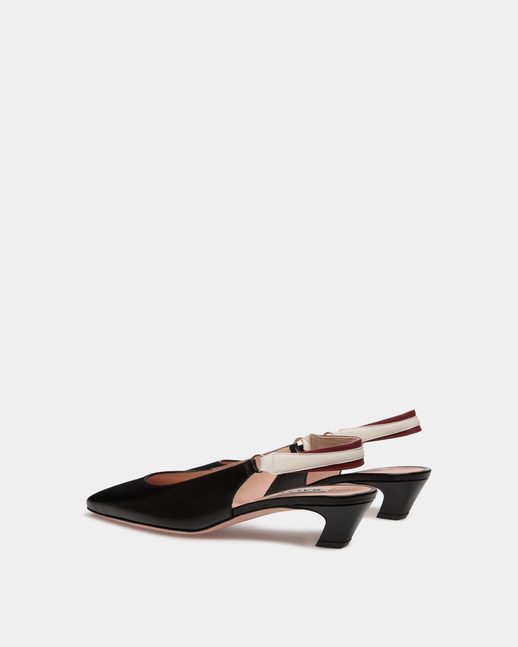 Sylt Slingback Pump In Black Nappa Leather - Women's - Bally - 03
