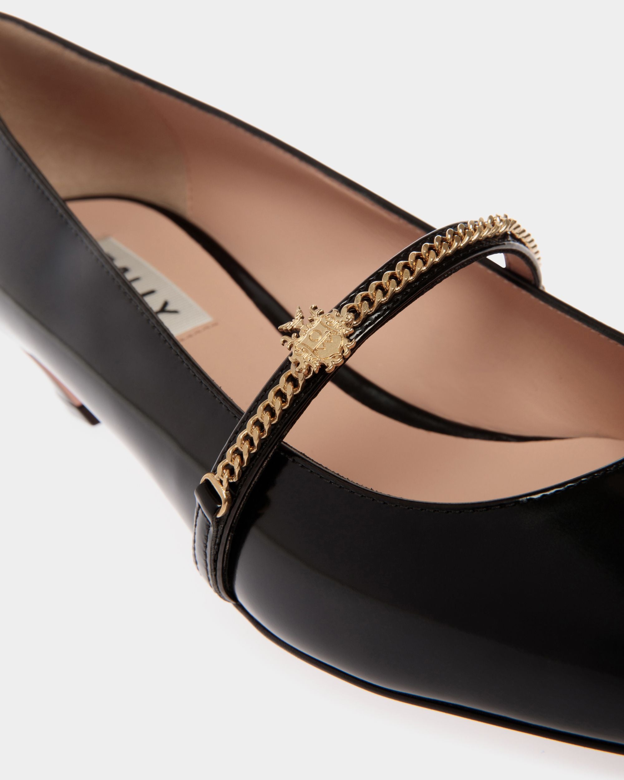 Sylt Mary Jane Pumps Aus Schwarzem Gebürstetem Leder - Damen - Bally - 06