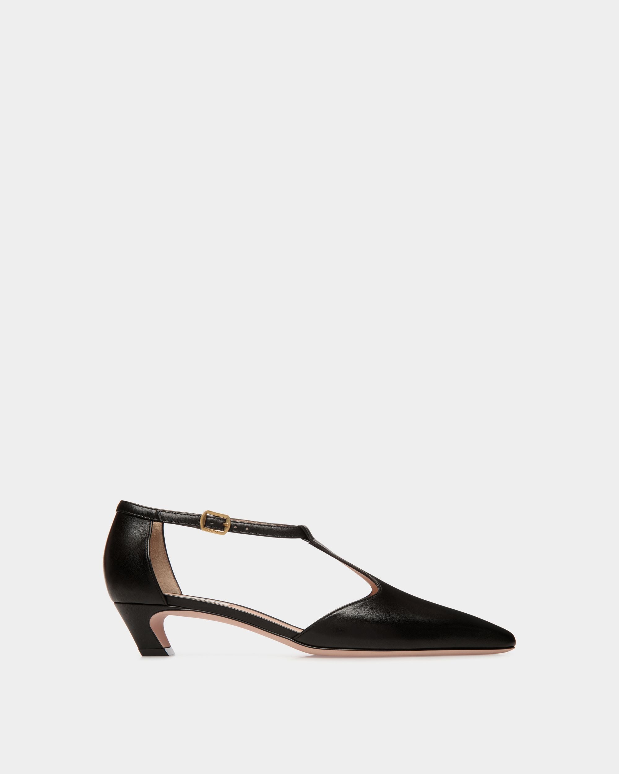 Sylt Pump in Black Leather - Women's - Bally - 01