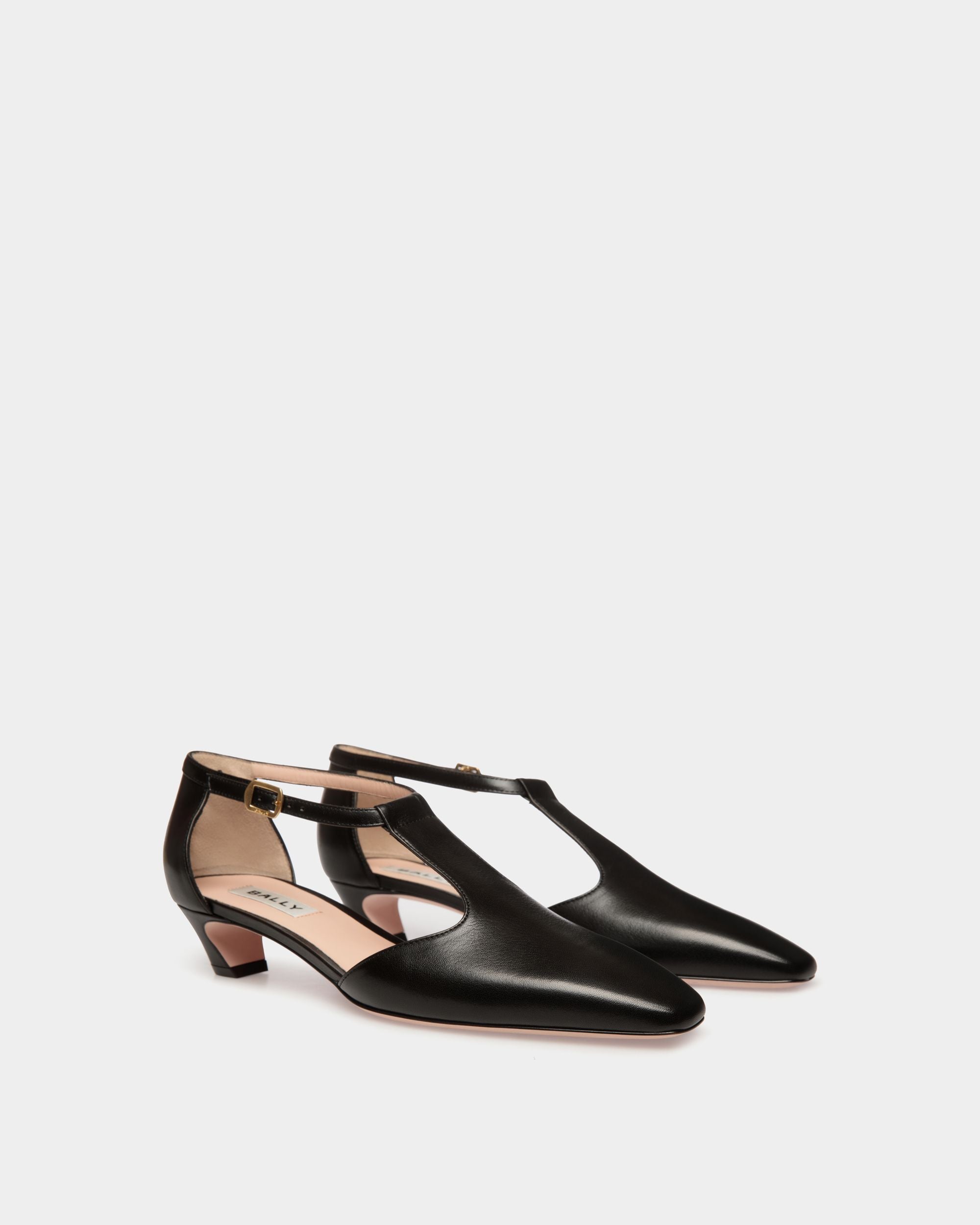 Sylt Pump in Black Leather - Women's - Bally - 03