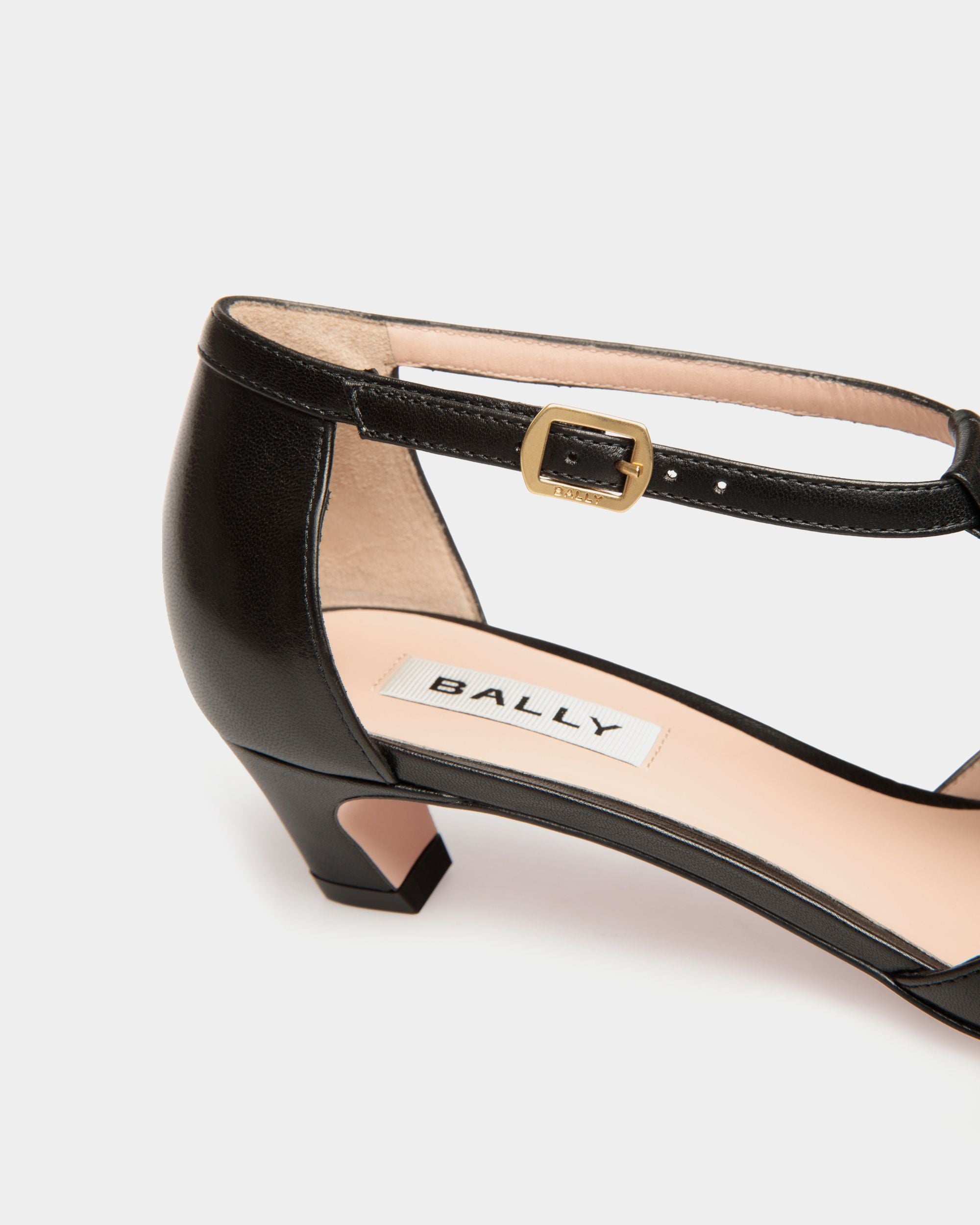 Sylt Pump in Black Leather - Women's - Bally - 06