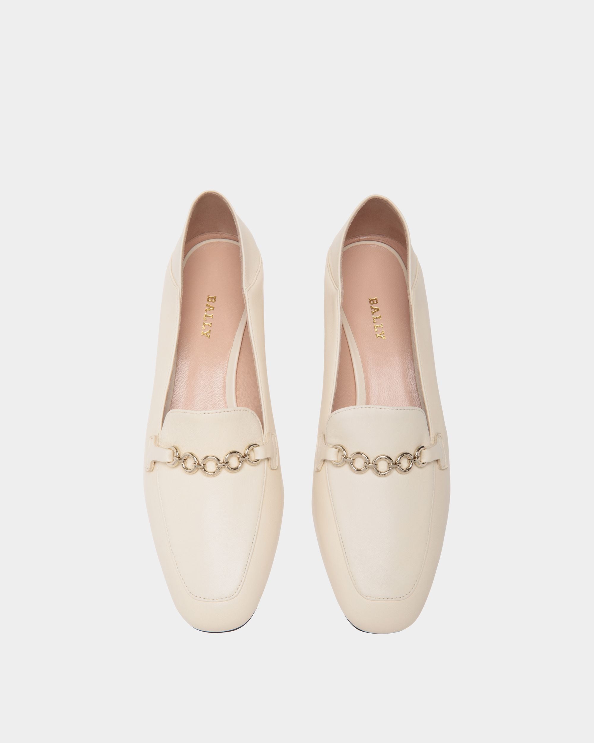 Escarpin En Cuir Blanc - Femme - Bally - 04