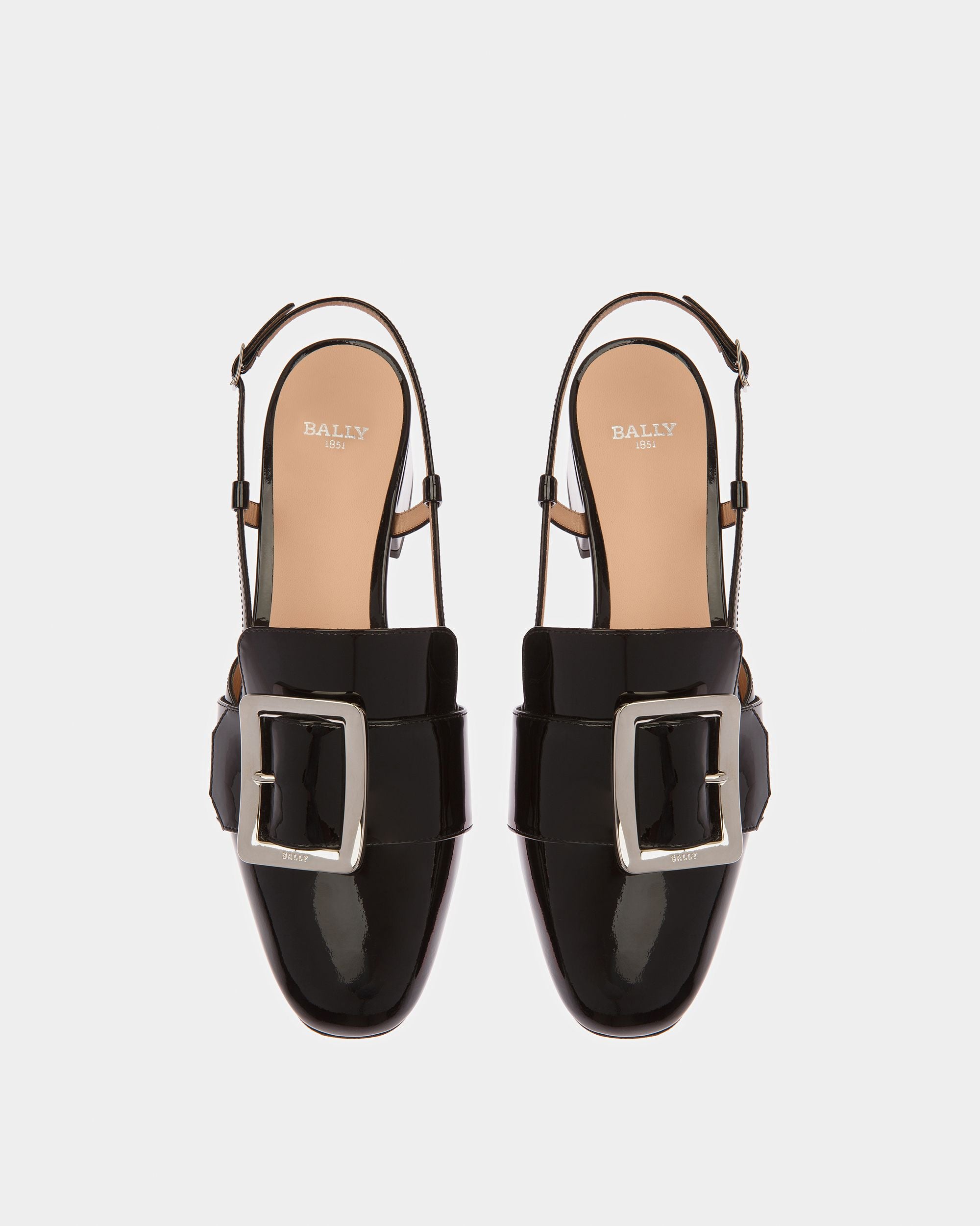 Jasmine Décolleté Slingback In Pelle Nera - Donna - Bally - 02