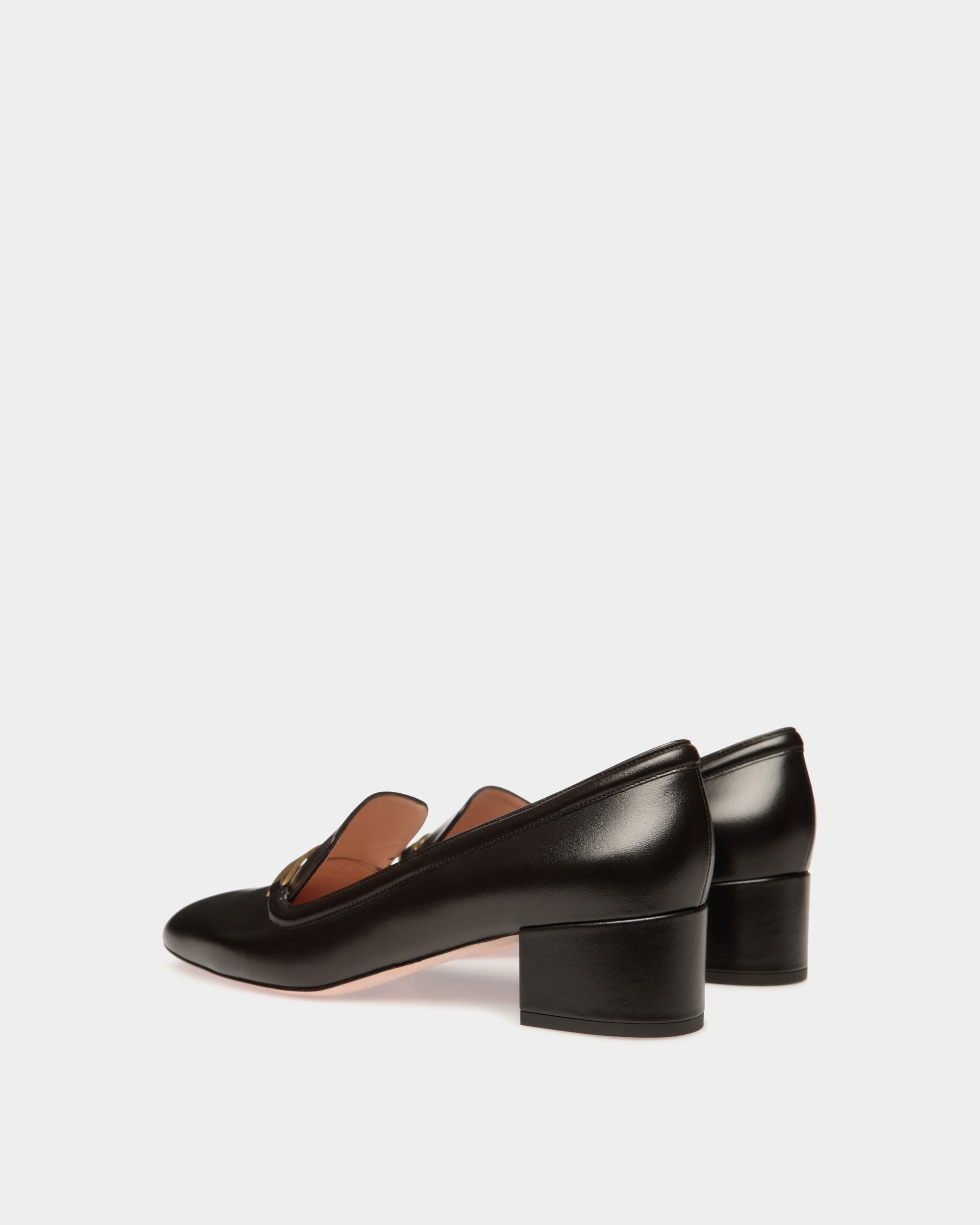 Décolleté Deco In Pelle Nera - Donna - Bally - 03