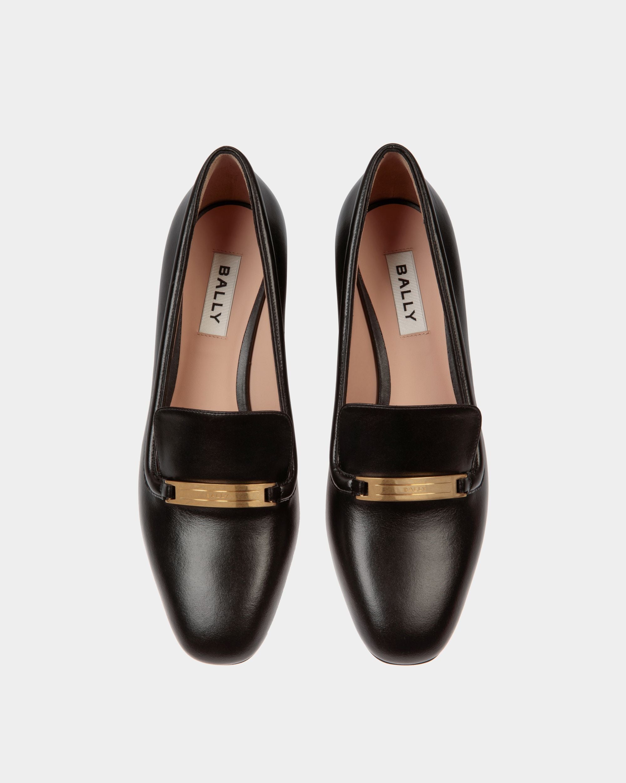 Décolleté Deco In Pelle Nera - Donna - Bally - 04