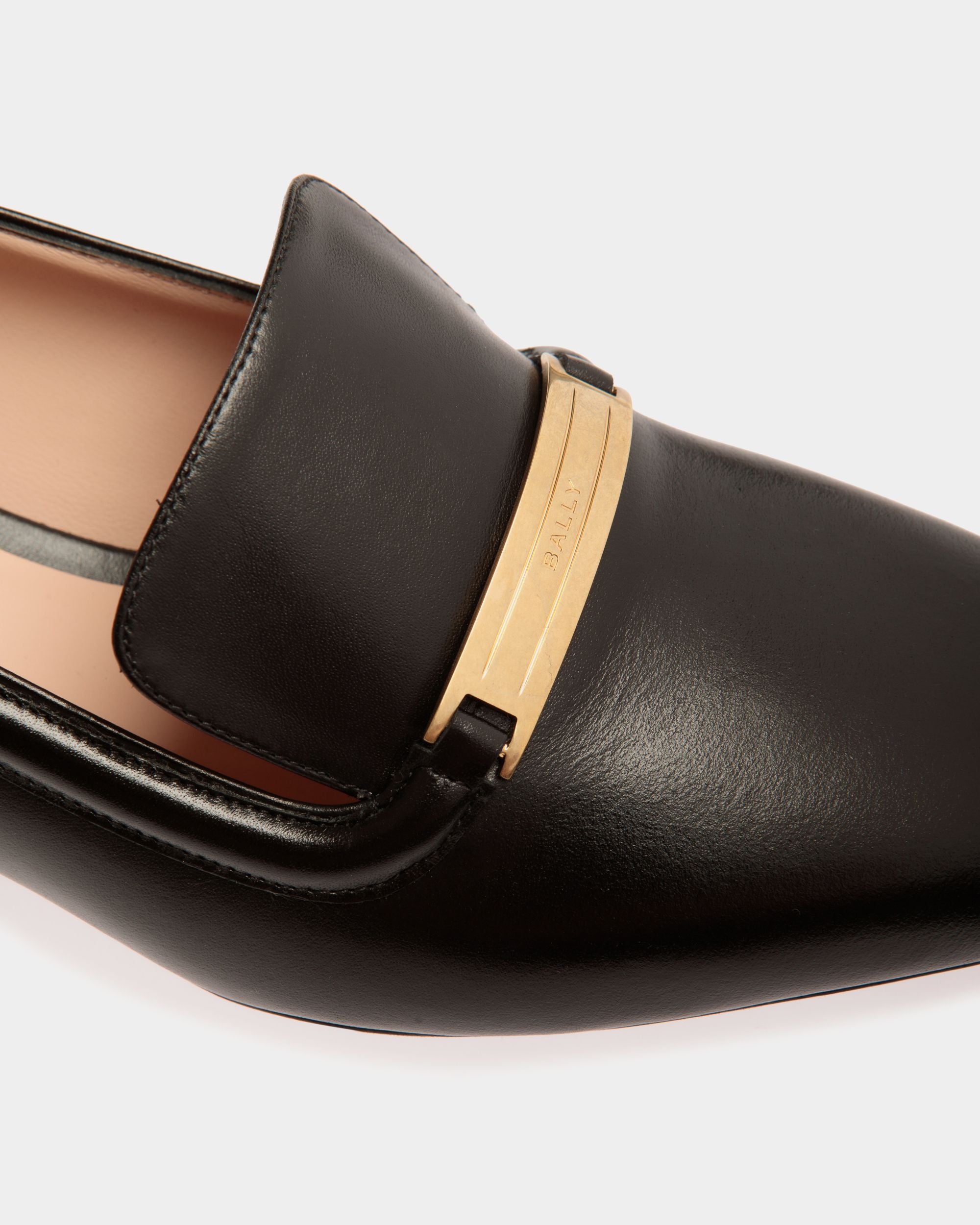 Décolleté Deco In Pelle Nera - Donna - Bally - 05