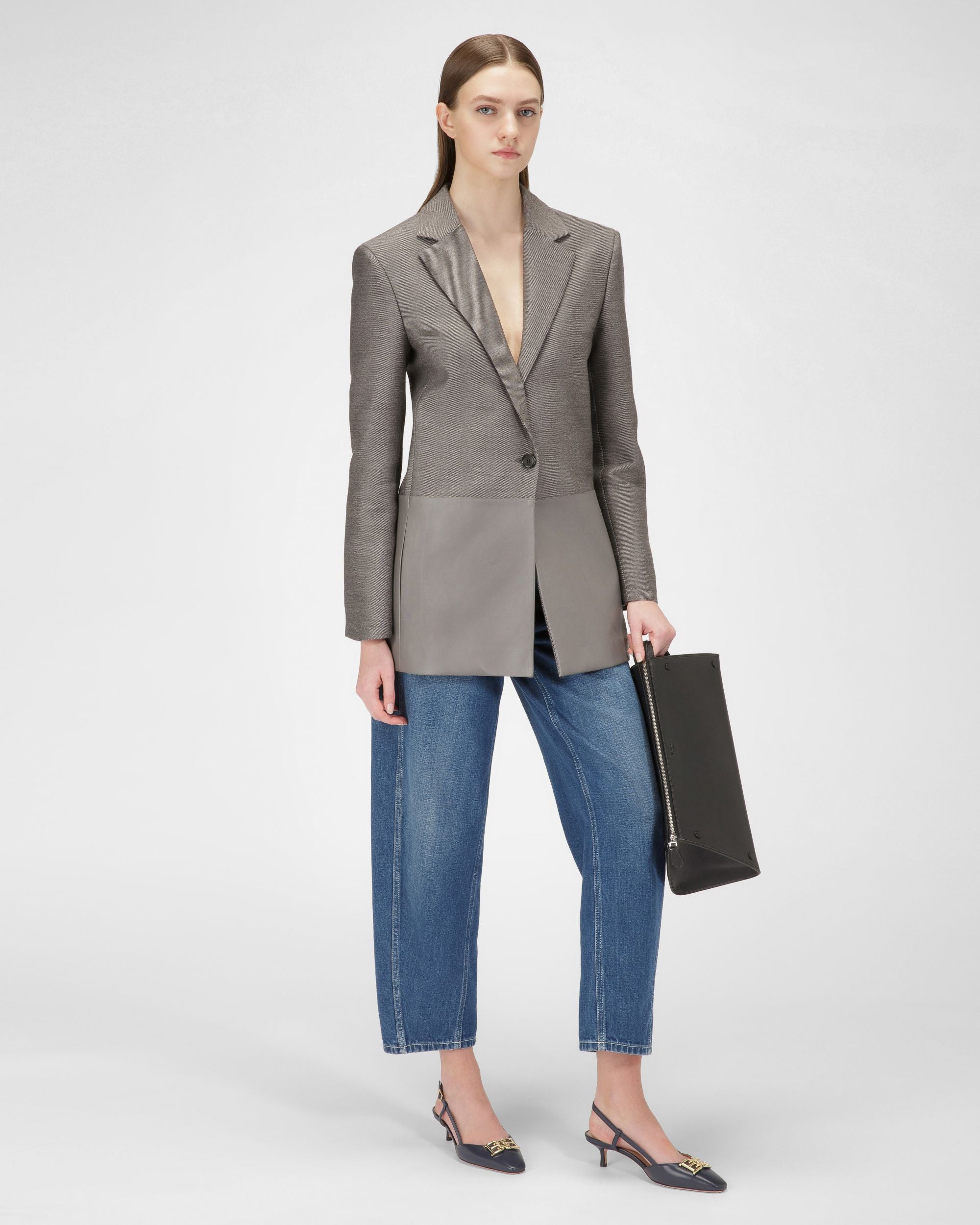 Eva Escarpins En Cuir Bleu Marine - Femme - Bally - 03