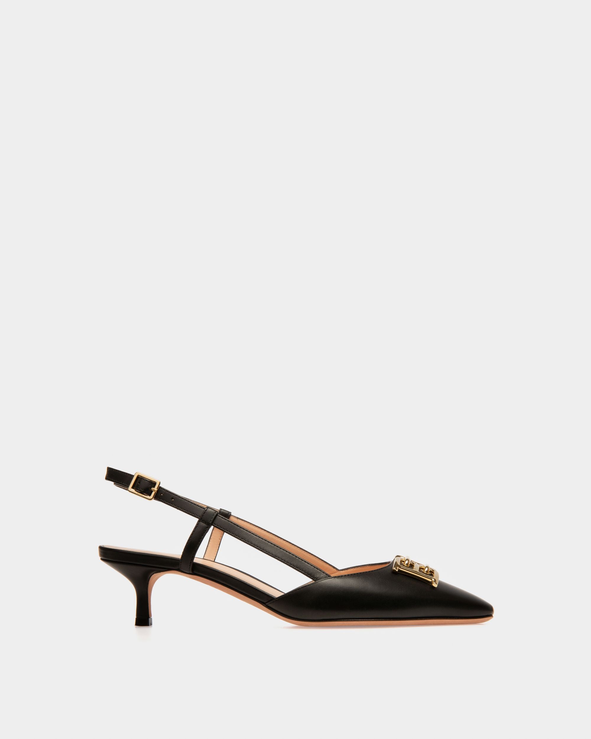 Eva Pumps Aus Schwarzem Leder - Damen - Bally - 01