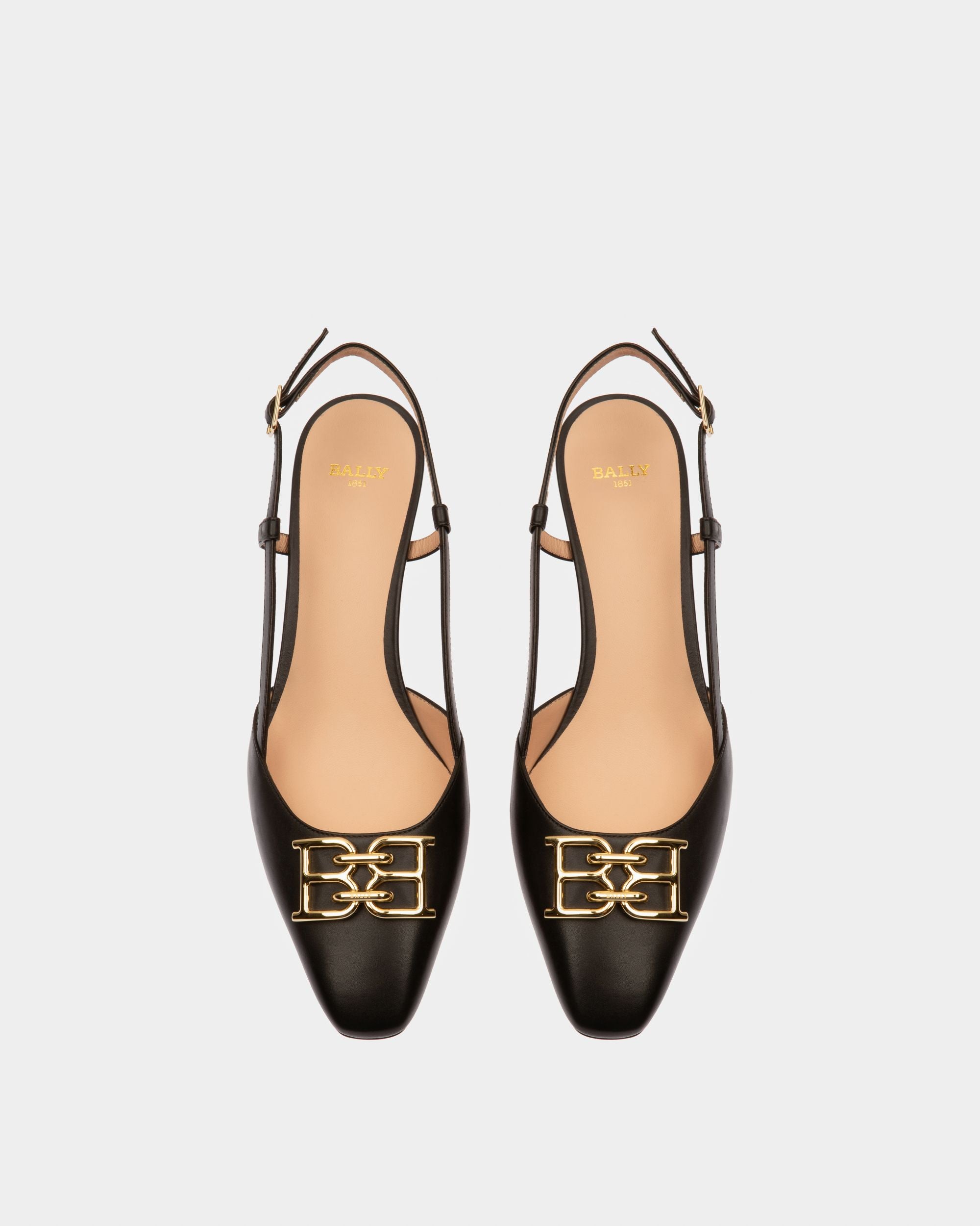 Eva Pumps Aus Schwarzem Leder - Damen - Bally - 02