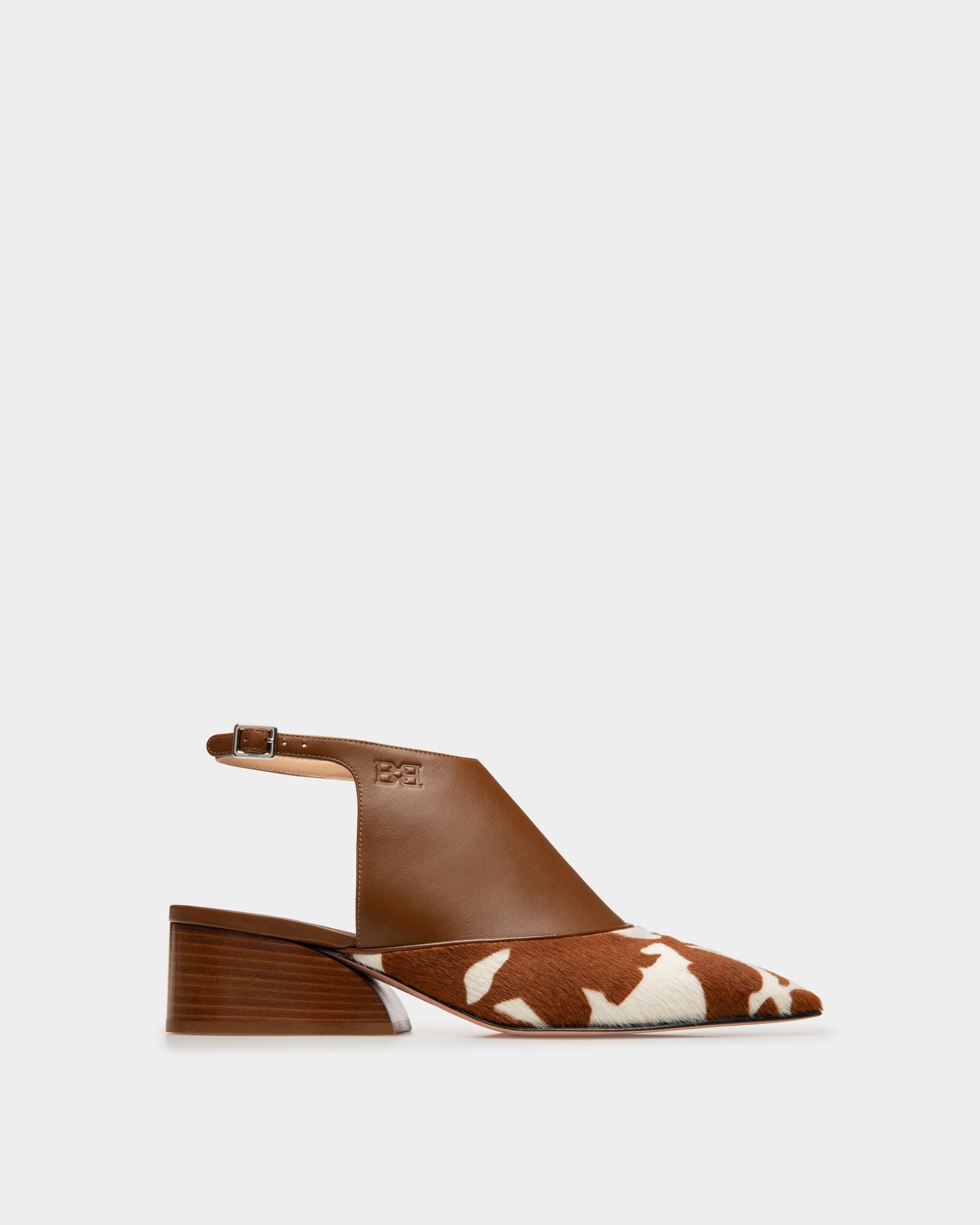 Girelle Pumps Aus Leder In Weiss Und Braun - Damen - Bally - 01