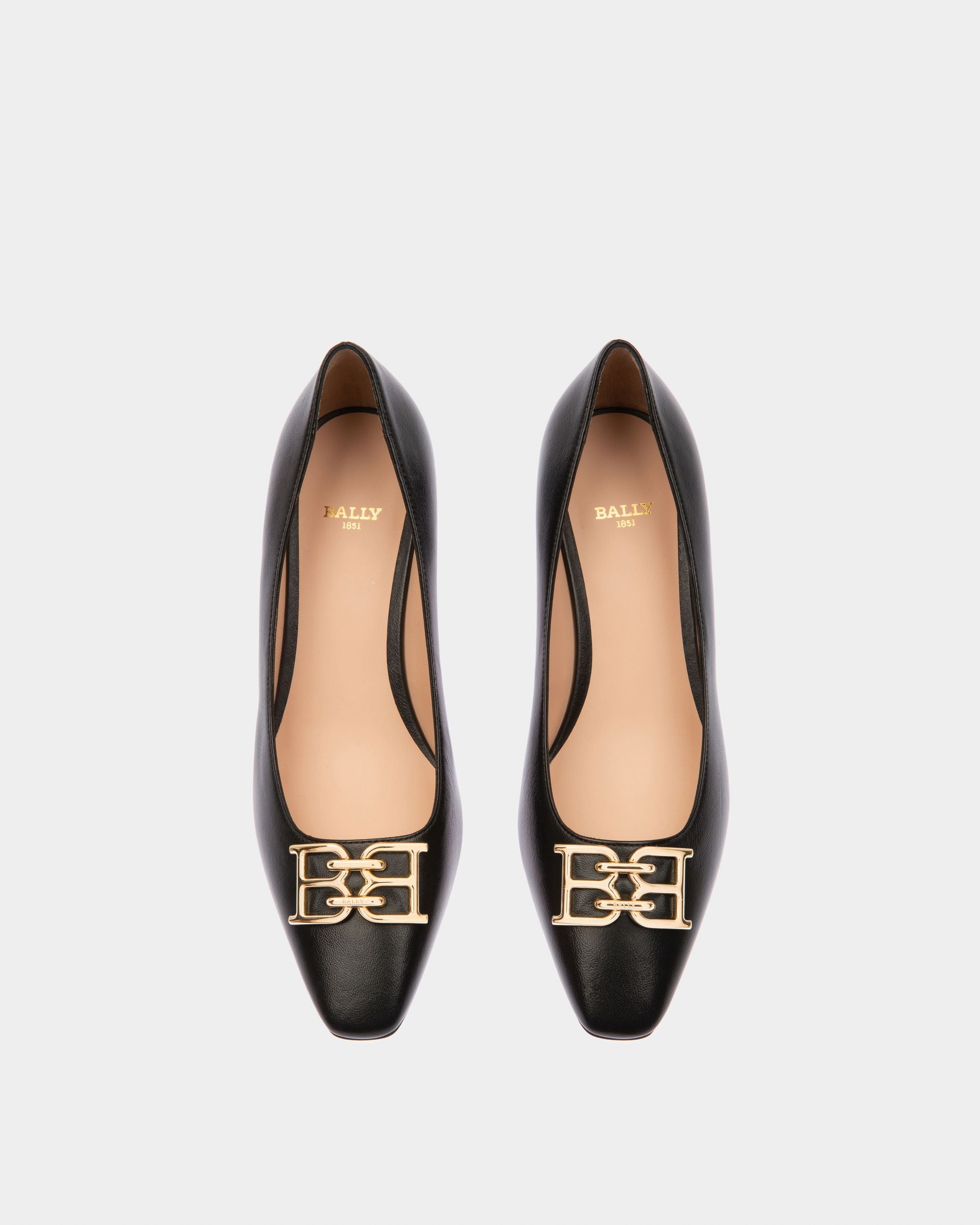 Evanca Escarpins En Cuir Noir - Femme - Bally - 02